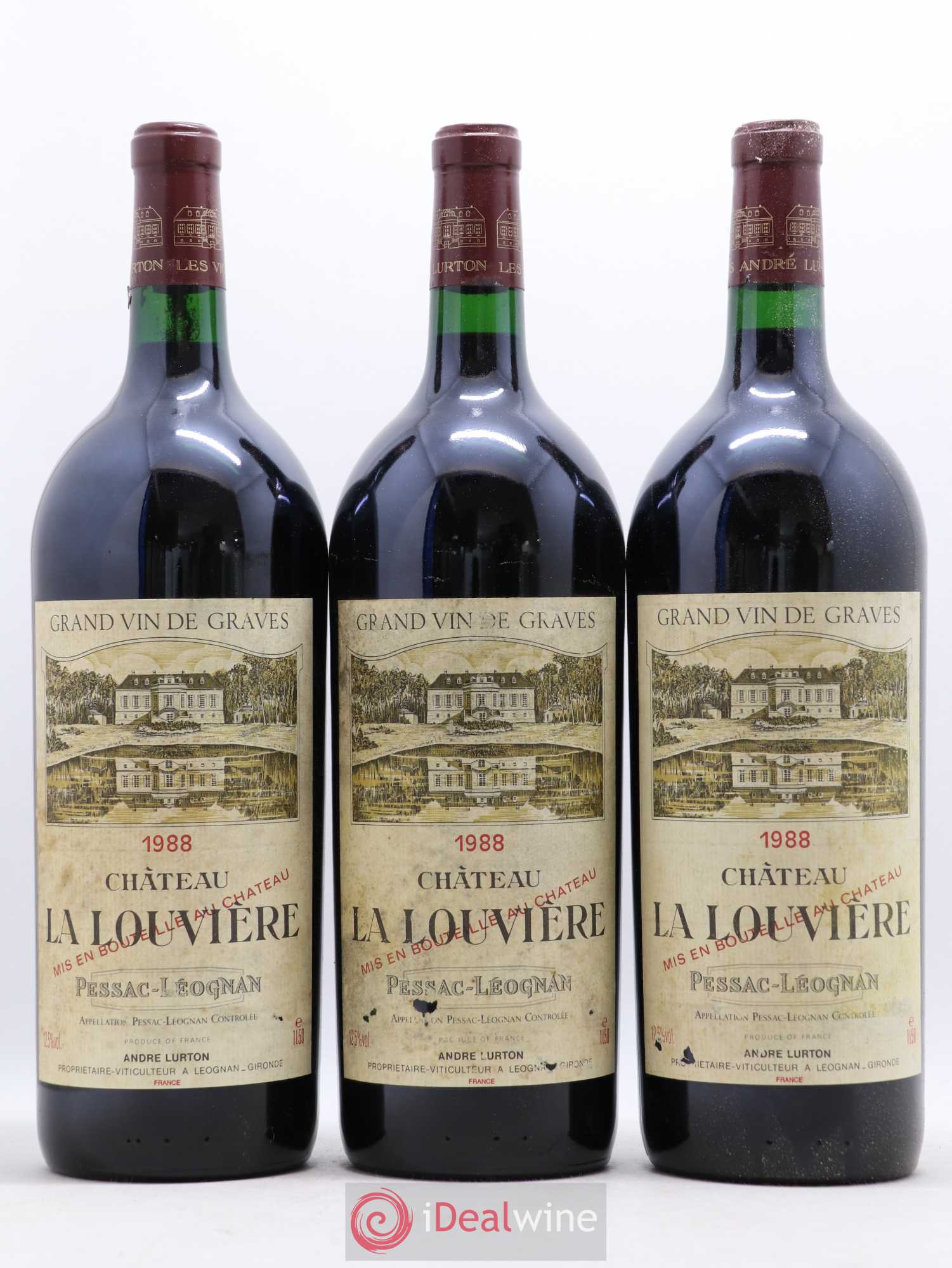 Château la Louvière 1988 - Lot de 6 magnums - 1