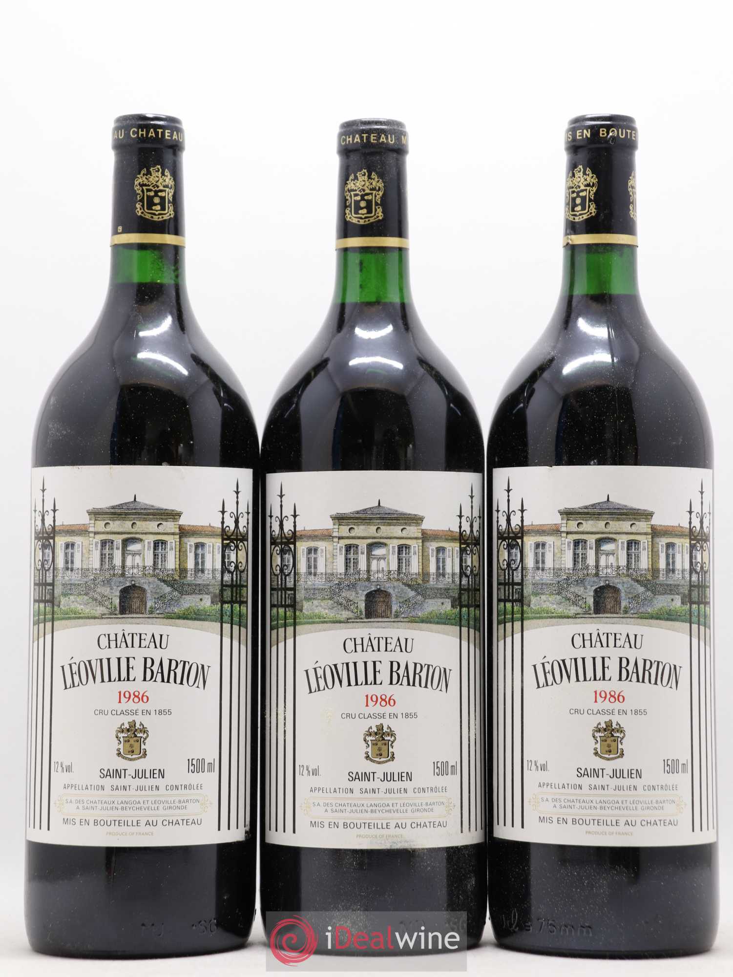 Château Léoville Barton 2ème Grand Cru Classé 1986 - Lot de 6 magnums - 2