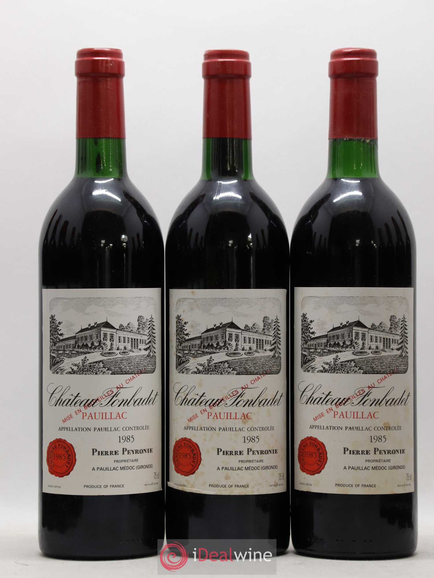 Château Fonbadet 1985 - Lot de 12 bouteilles - 1