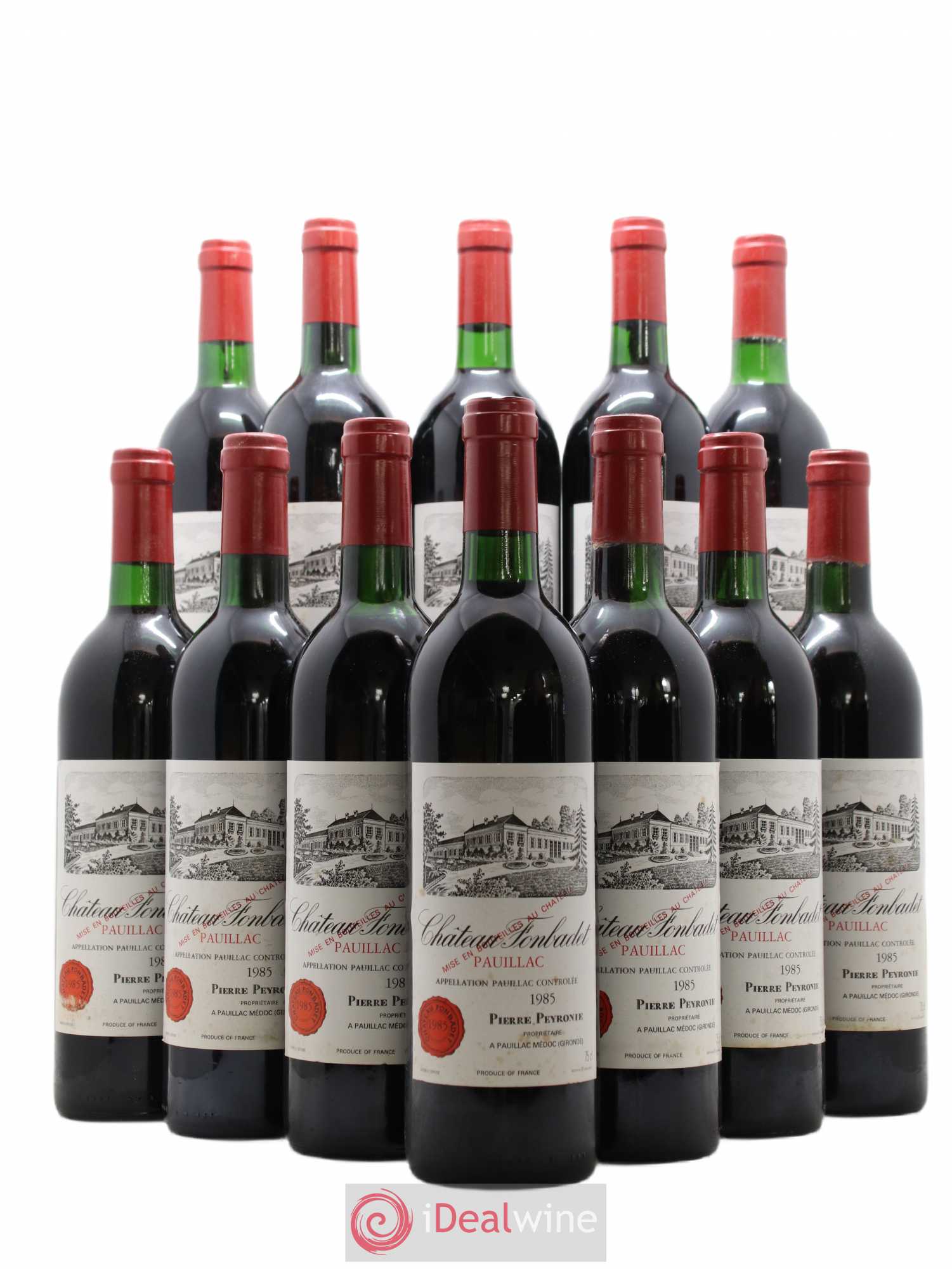 Château Fonbadet 1985 - Lot de 12 bouteilles - 0