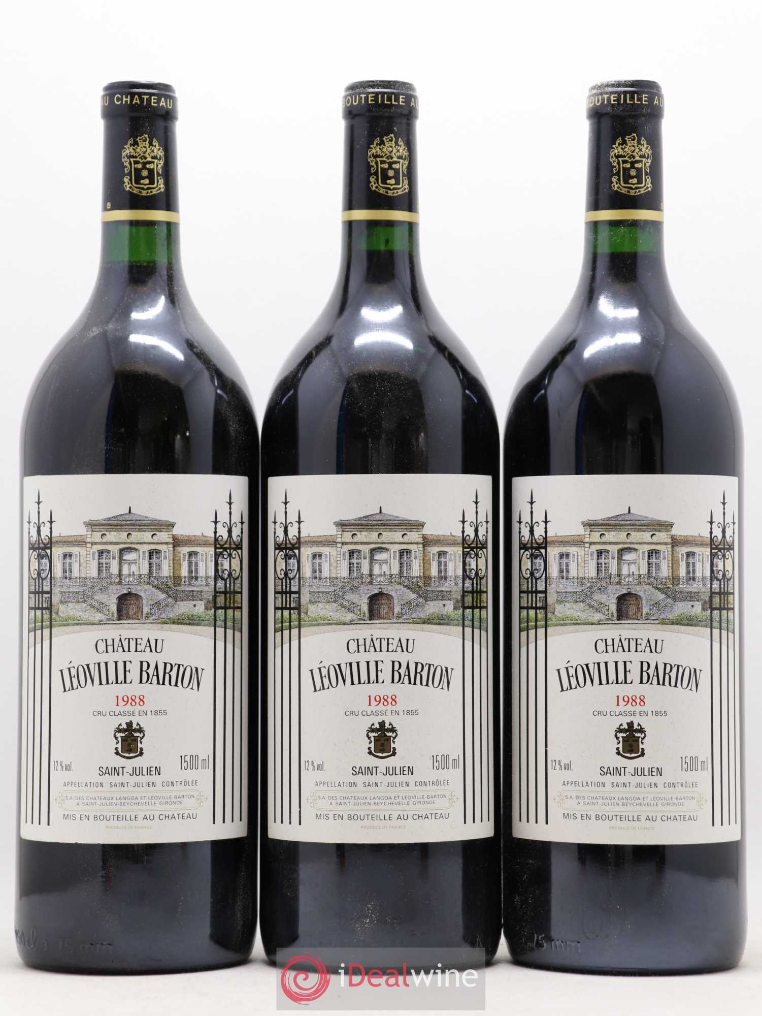 Château Léoville Barton 2ème Grand Cru Classé 1988 - Lot de 6 magnums - 1