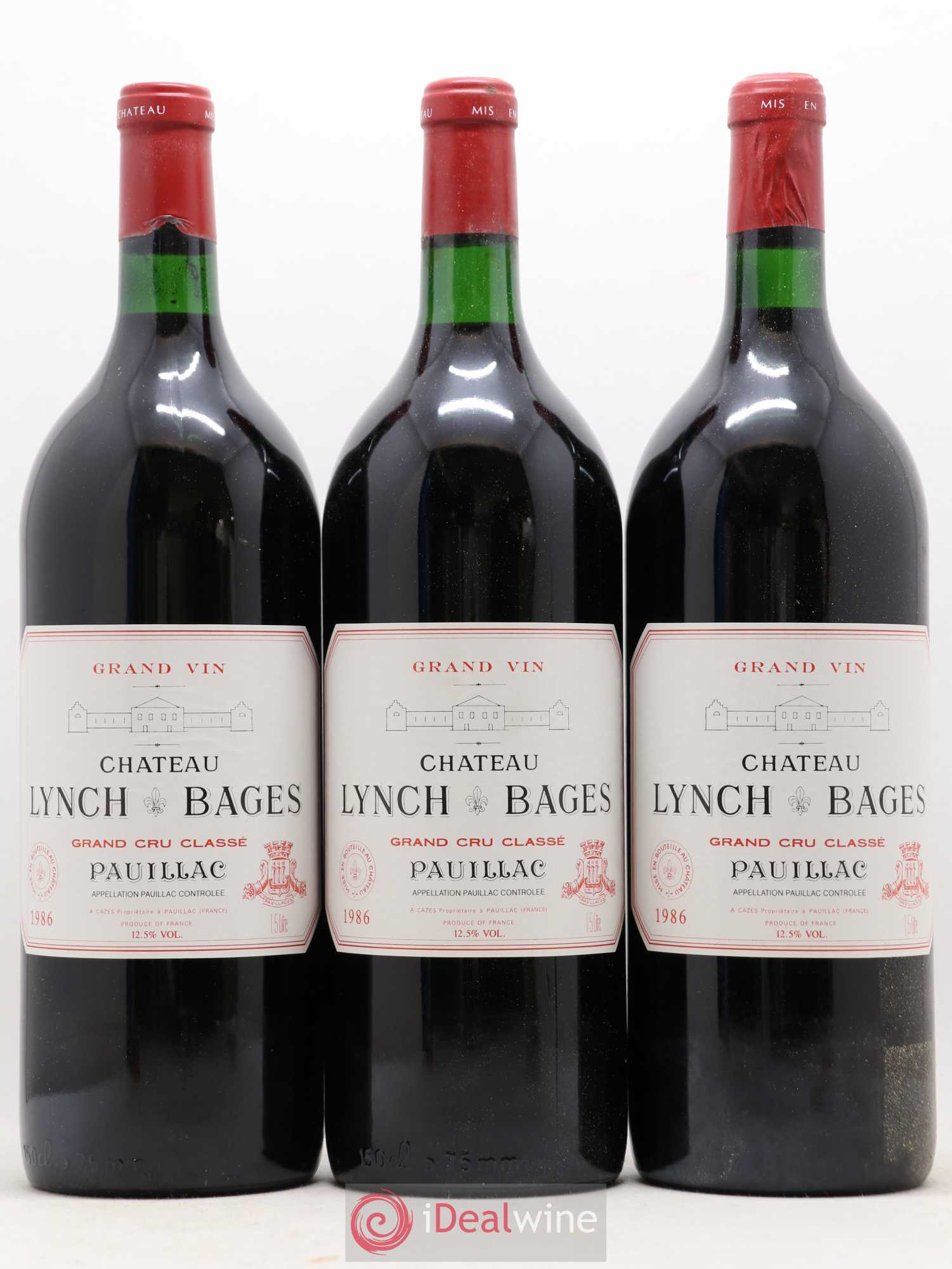 Château Lynch Bages 5ème Grand Cru Classé 1986 - Lot de 6 magnums - 1