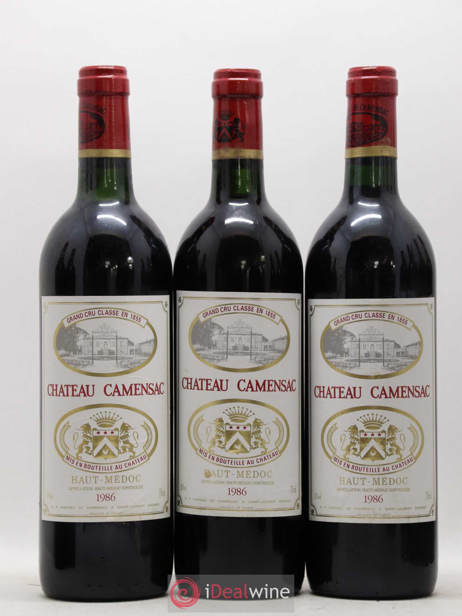 Château Camensac 5ème Grand Cru Classé 1986 - Lot de 12 bouteilles - 2