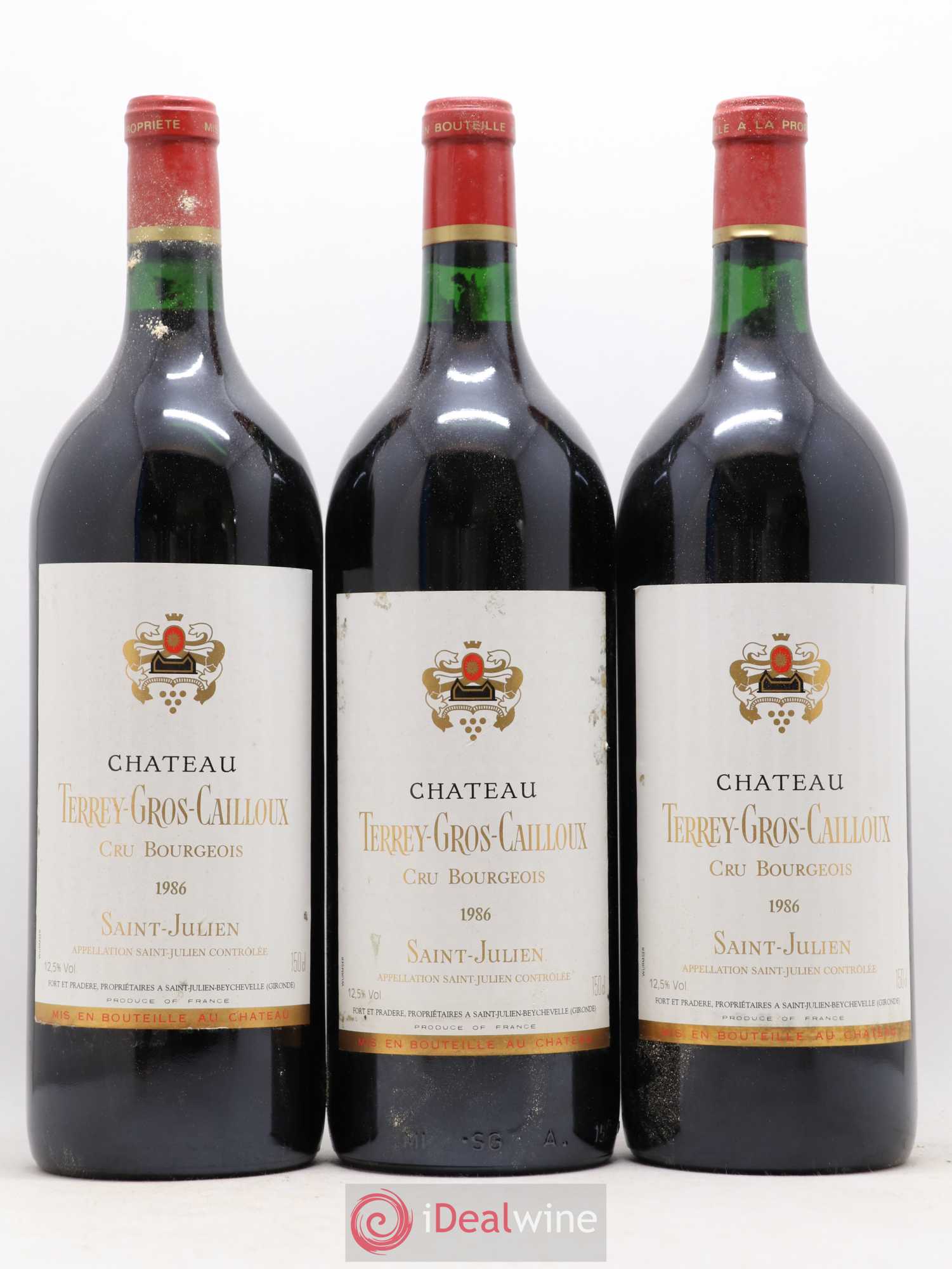 Château Terrey Gros Cailloux Cru Bourgeois 1986 - Lot de 6 magnums - 1