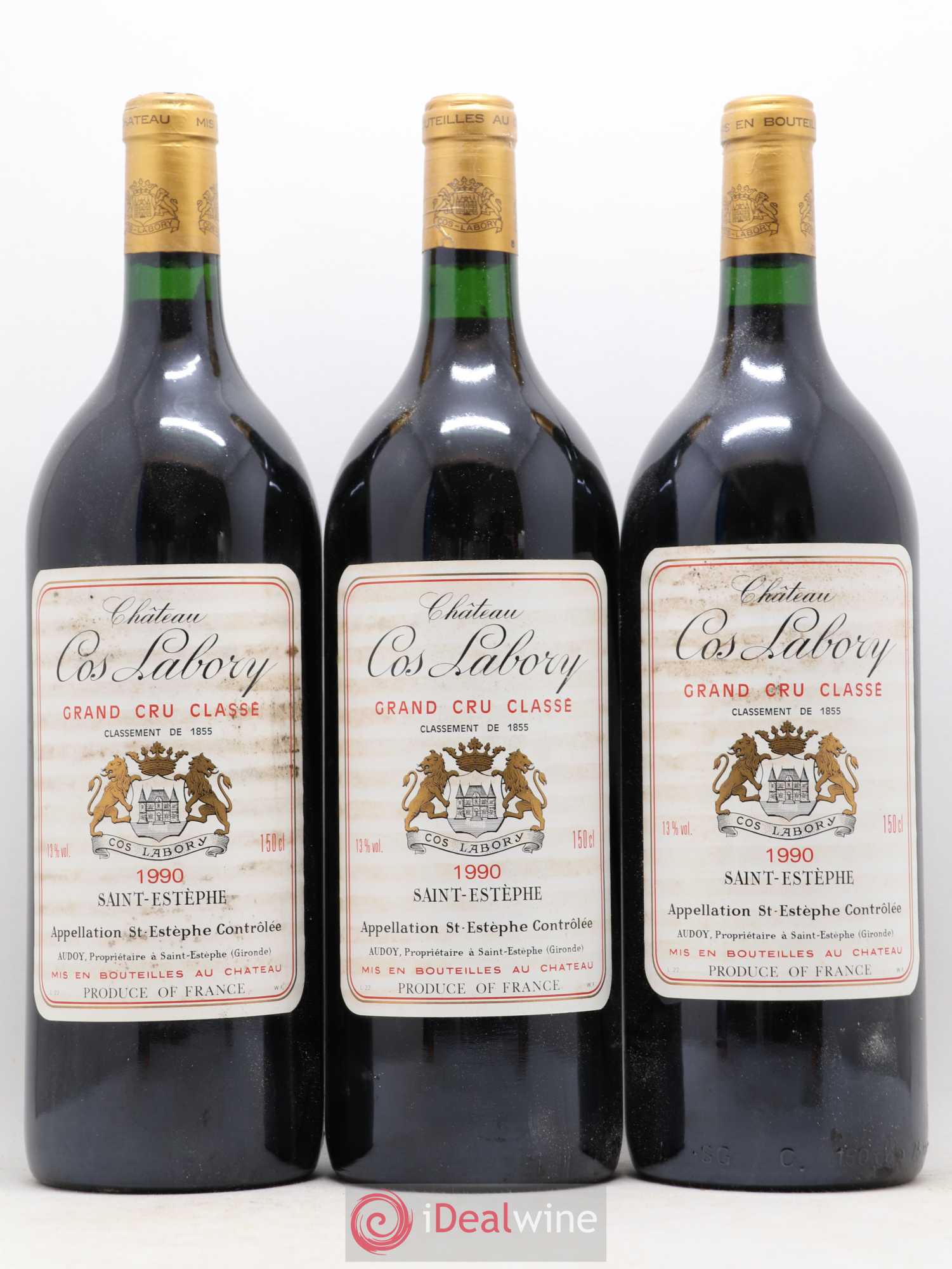Château Cos Labory 5ème Grand Cru Classé 1990 - Lot de 6 magnums - 1
