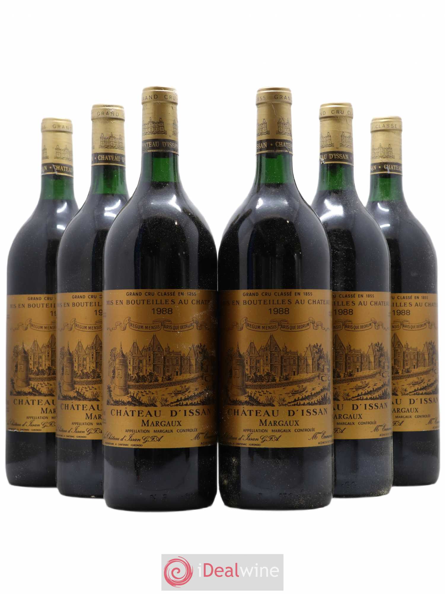 Château d'Issan 3ème Grand Cru Classé 1988 - Lot de 6 magnums - 0