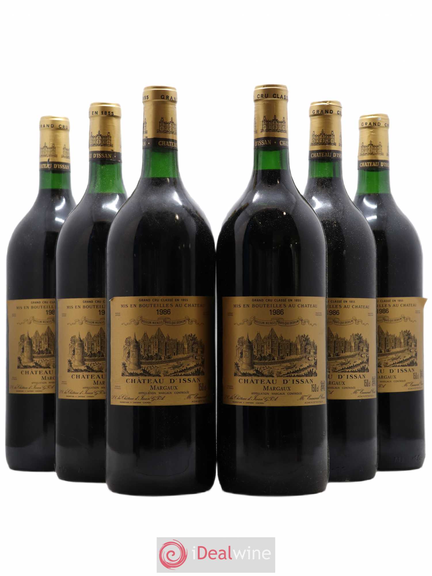 Château d'Issan 3ème Grand Cru Classé 1986 - Lot de 6 magnums - 0