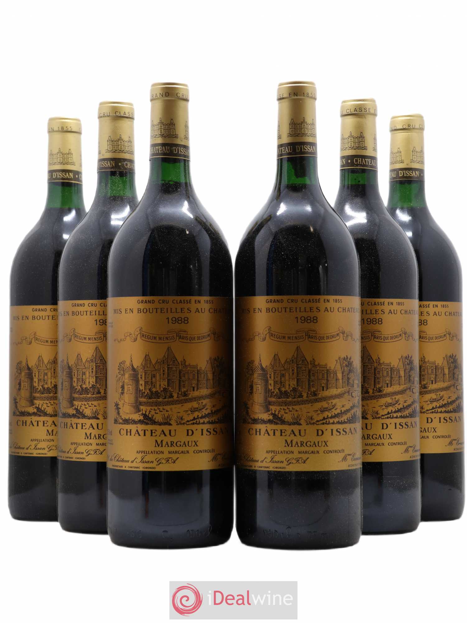 Château d'Issan 3ème Grand Cru Classé 1988 - Lot de 6 magnums - 0