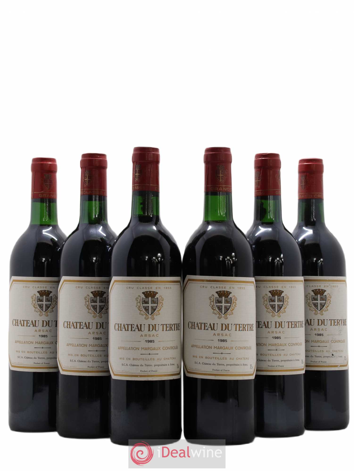 Château du Tertre 5ème Grand Cru Classé 1985 - Lot de 6 bouteilles - 0