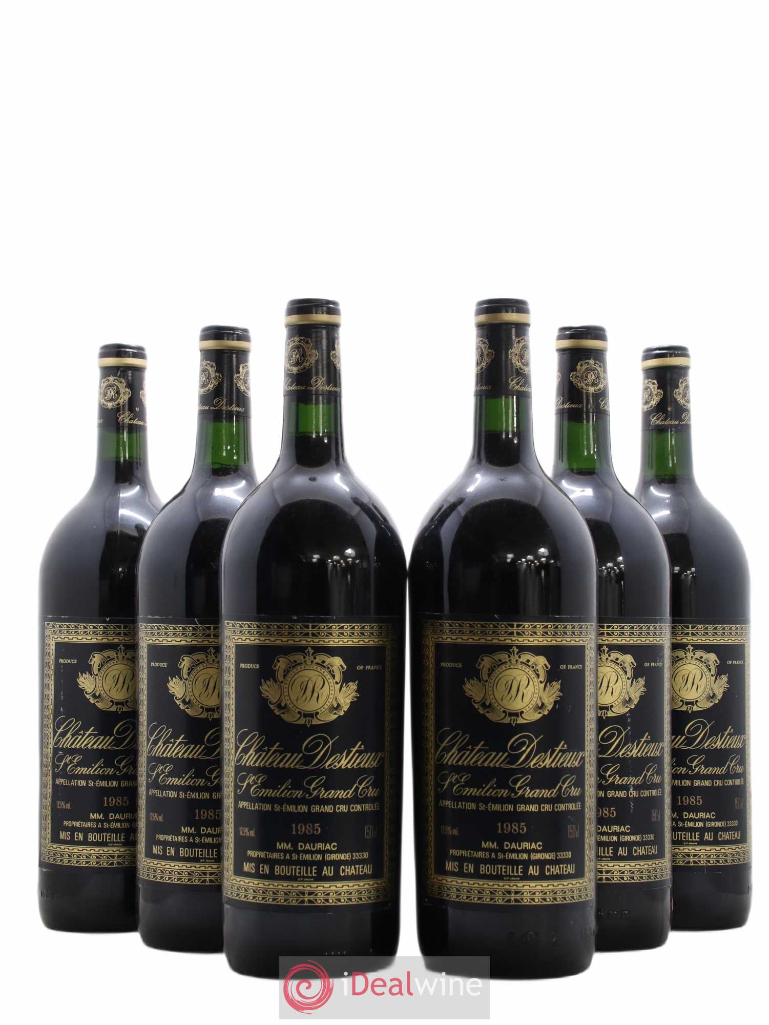 Château Destieux Grand Cru Classé 1985 - Lot de 6 magnums - 0