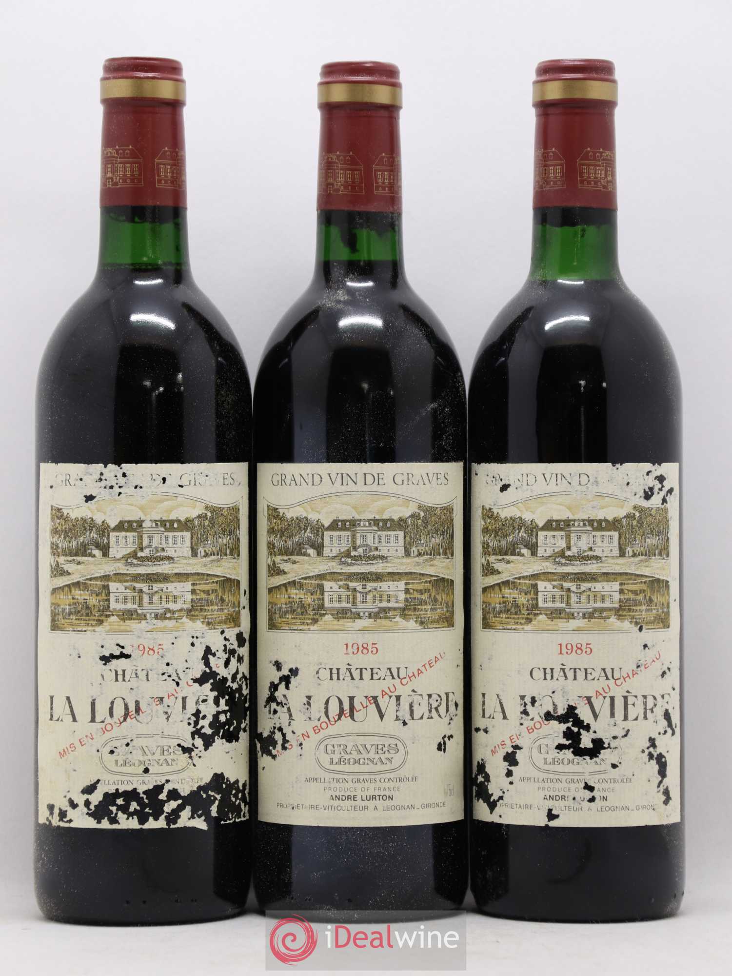 Château la Louvière 1985 - Lot de 12 bouteilles - 2
