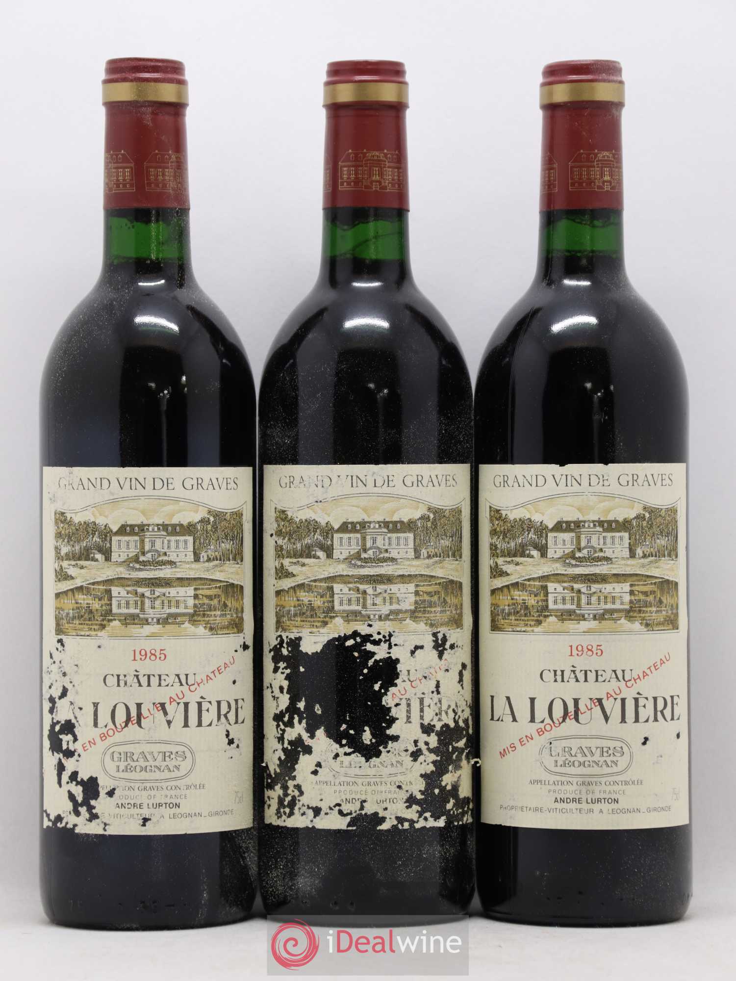 Château la Louvière 1985 - Lot de 12 bouteilles - 3