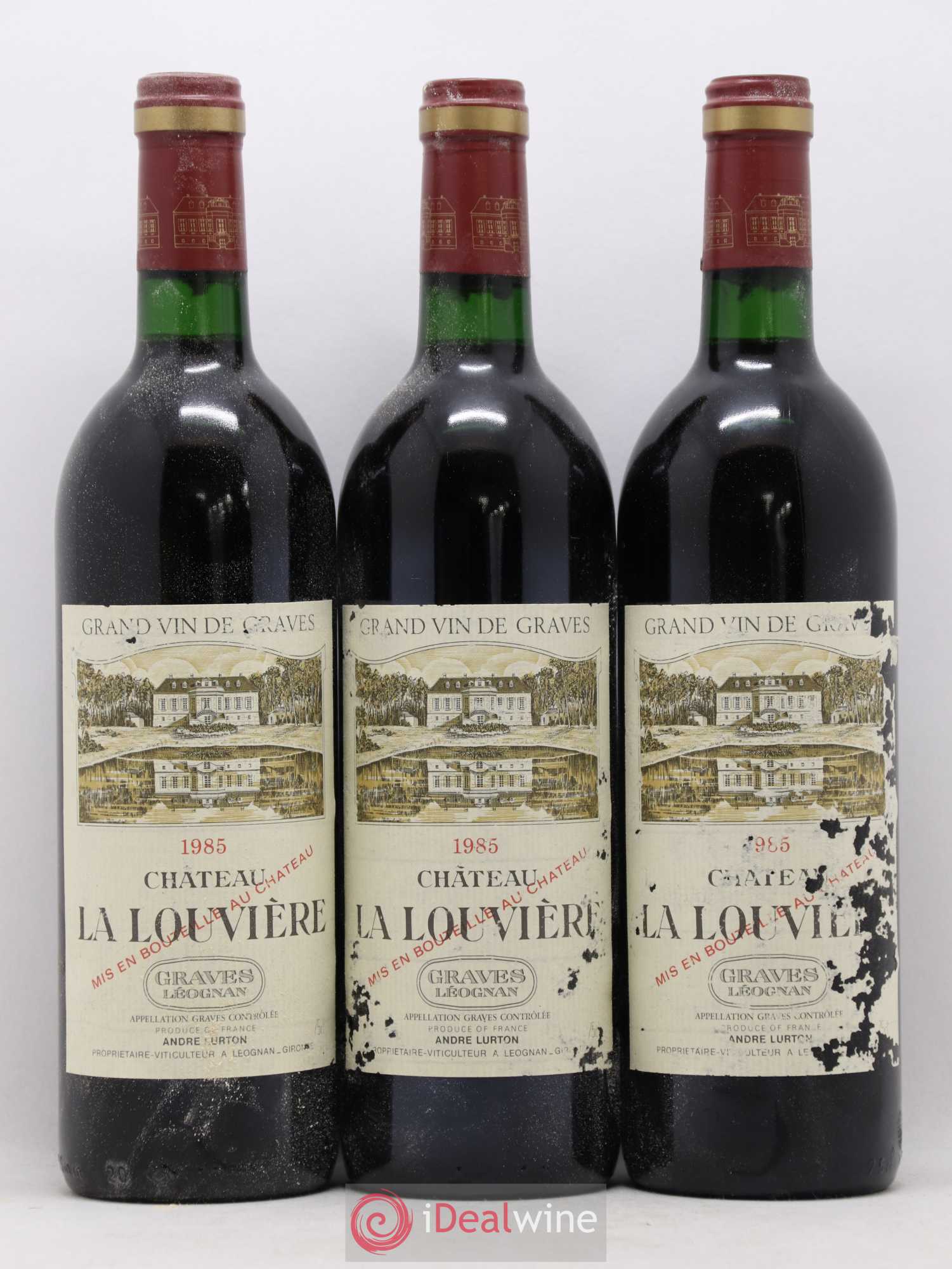 Château la Louvière 1985 - Lot de 12 bouteilles - 4
