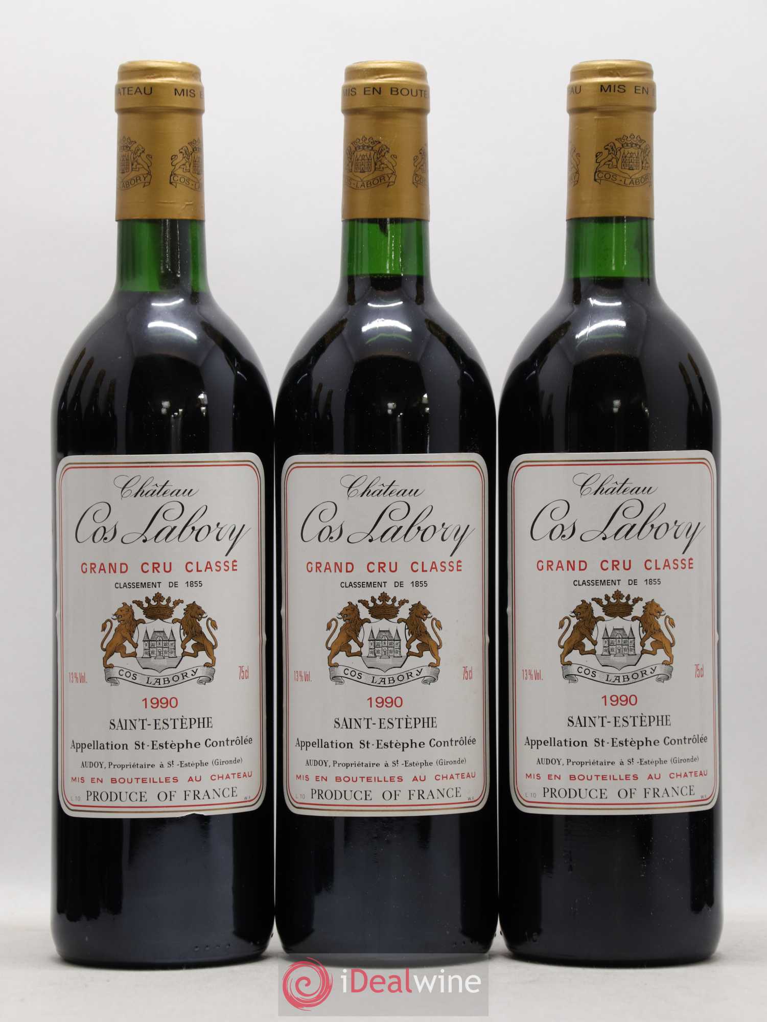 Château Cos Labory 5ème Grand Cru Classé 1990 - Lot de 12 bouteilles - 2