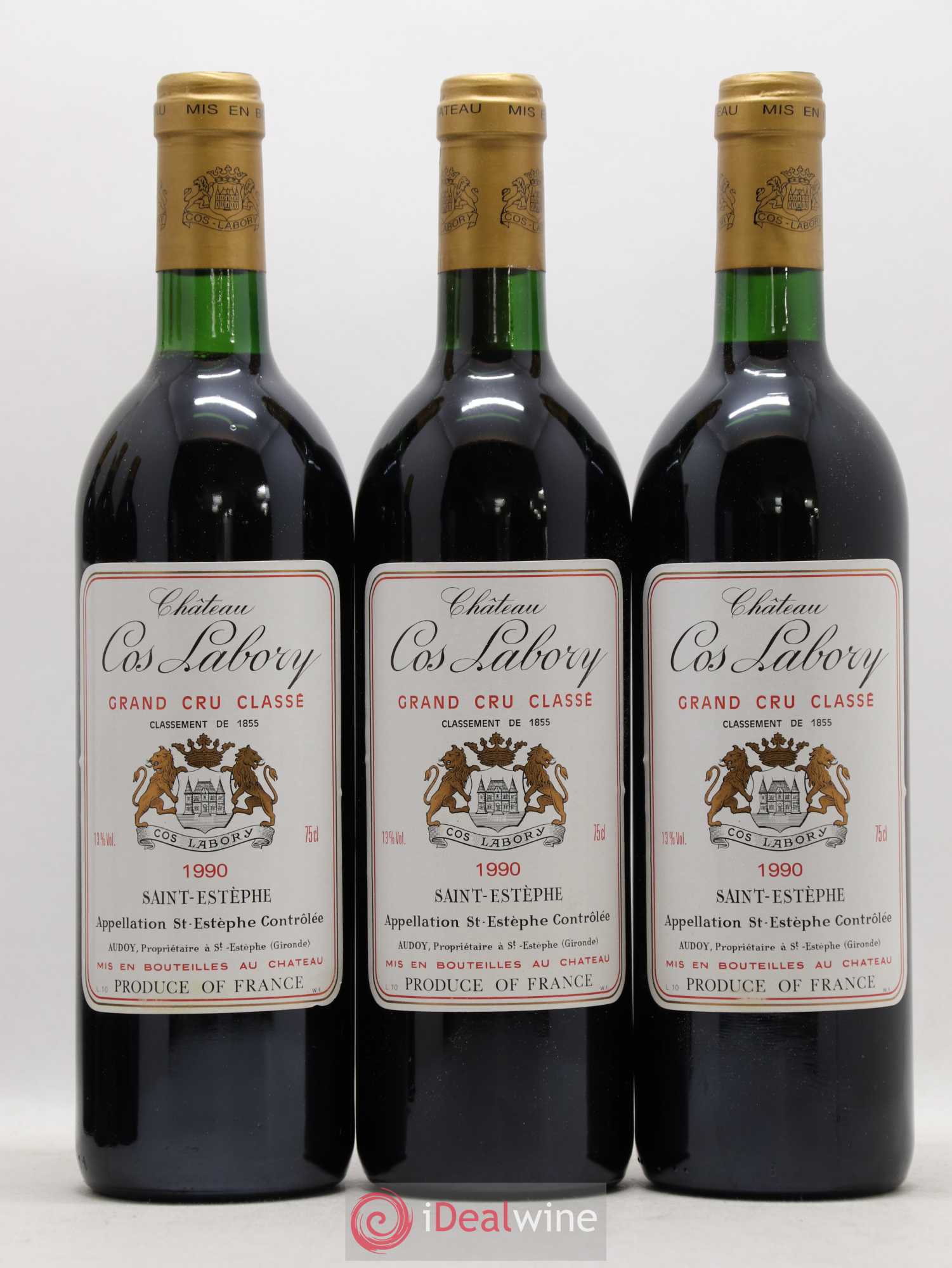 Château Cos Labory 5ème Grand Cru Classé 1990 - Lot de 12 bouteilles - 3