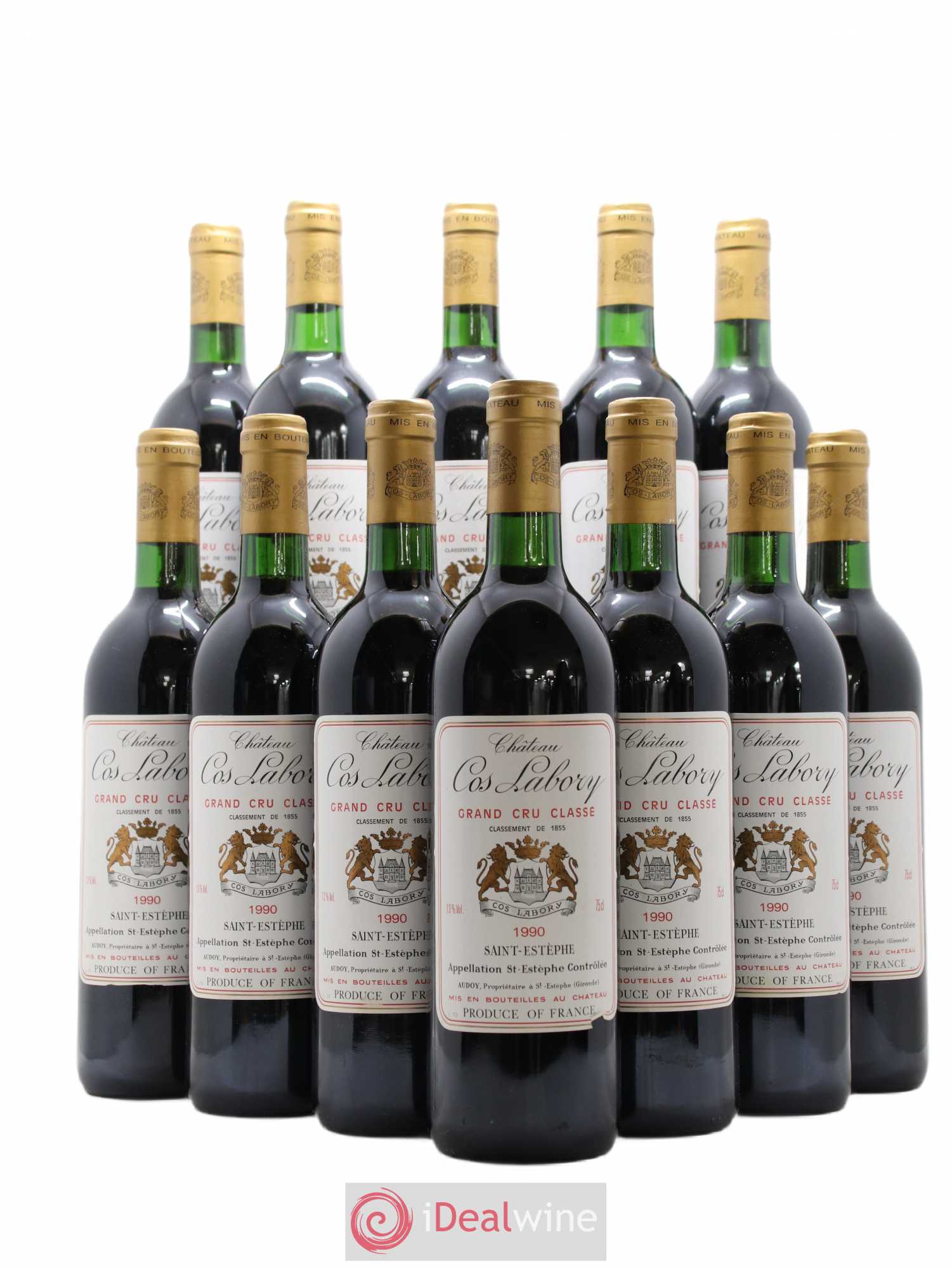 Château Cos Labory 5ème Grand Cru Classé 1990 - Lot de 12 bouteilles - 0