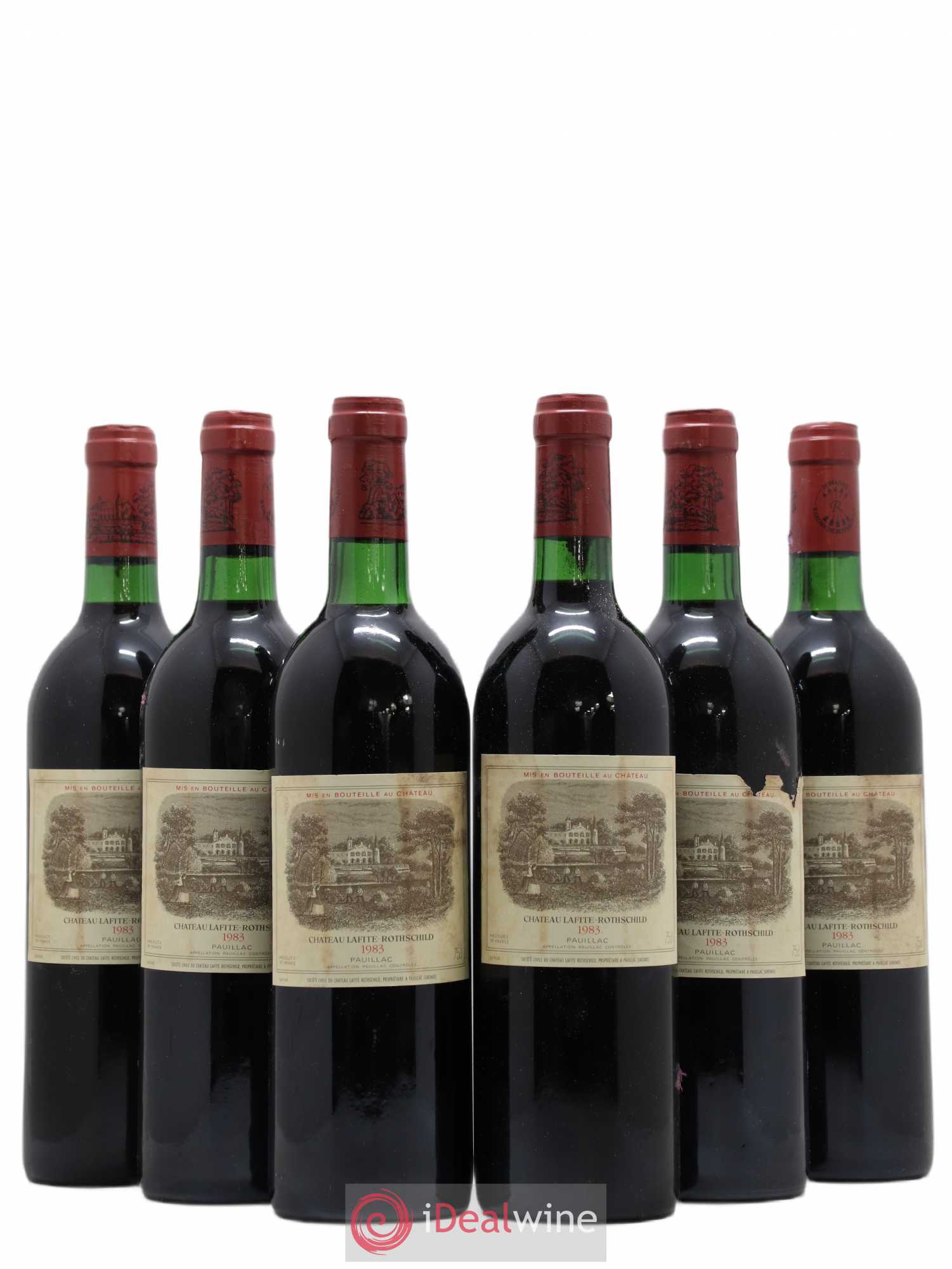 Château Lafite Rothschild 1er Grand Cru Classé 1983 - Lot de 6 bouteilles - 0