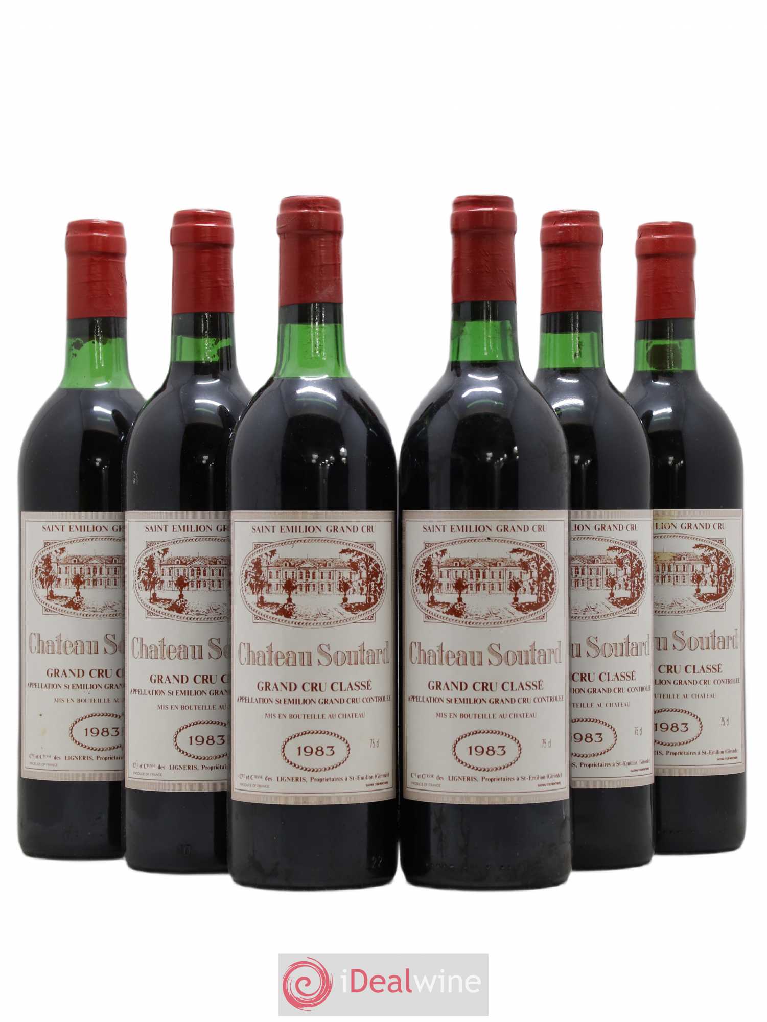 Château Soutard Grand Cru Classé 1983 - Lot de 6 bouteilles - 0