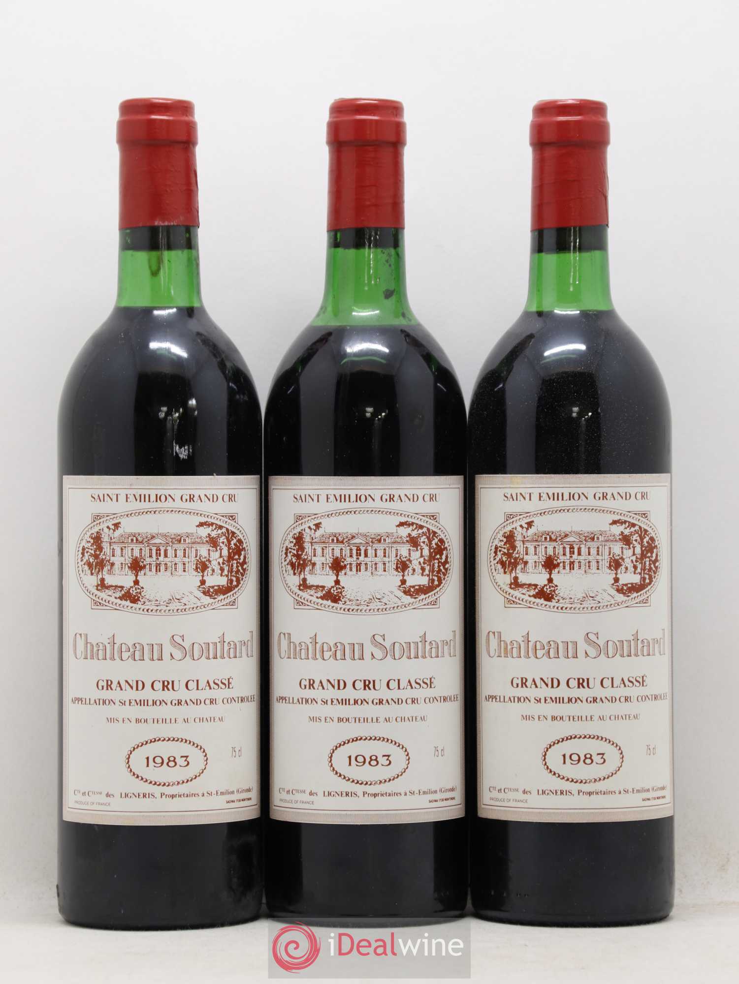 Château Soutard Grand Cru Classé 1983 - Lot de 6 bouteilles - 1
