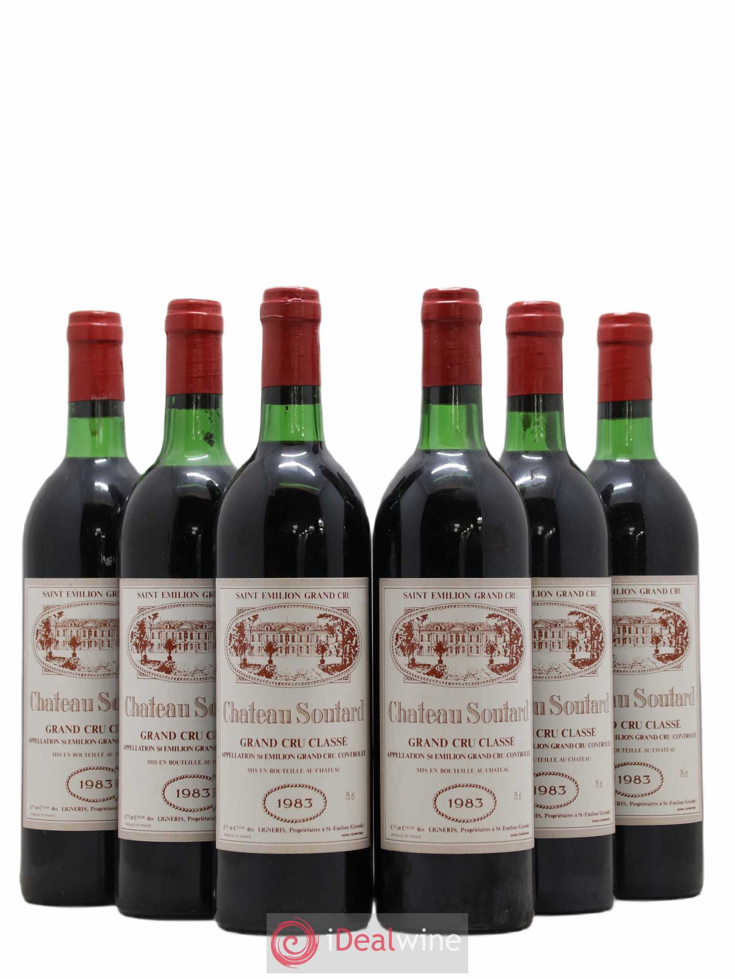 Château Soutard Grand Cru Classé 1983 - Lot de 6 bouteilles - 0