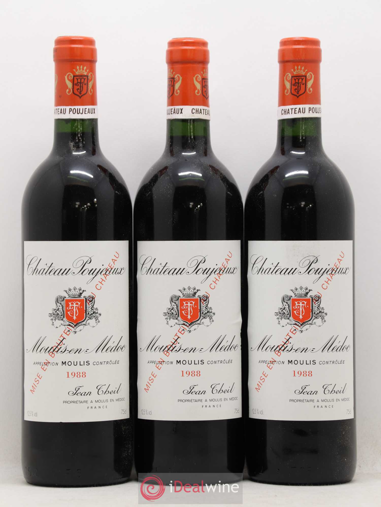 Château Poujeaux 1988 - Lot de 6 bouteilles - 2