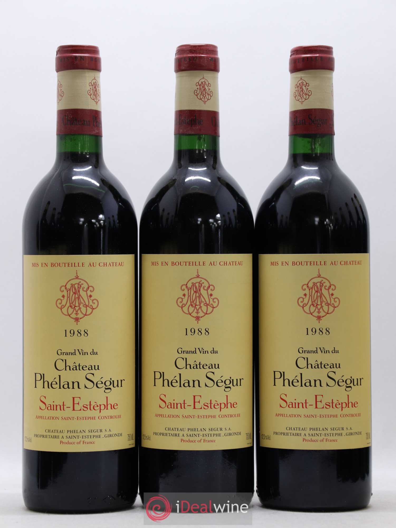 Château Phélan Ségur 1988 - Lot de 12 bouteilles - 1