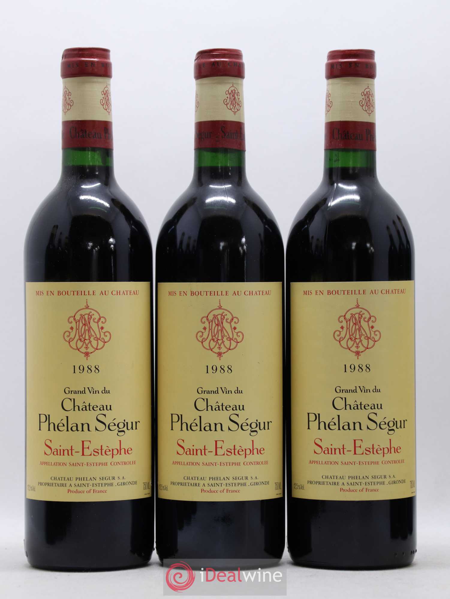 Château Phélan Ségur 1988 - Lot de 12 bouteilles - 2