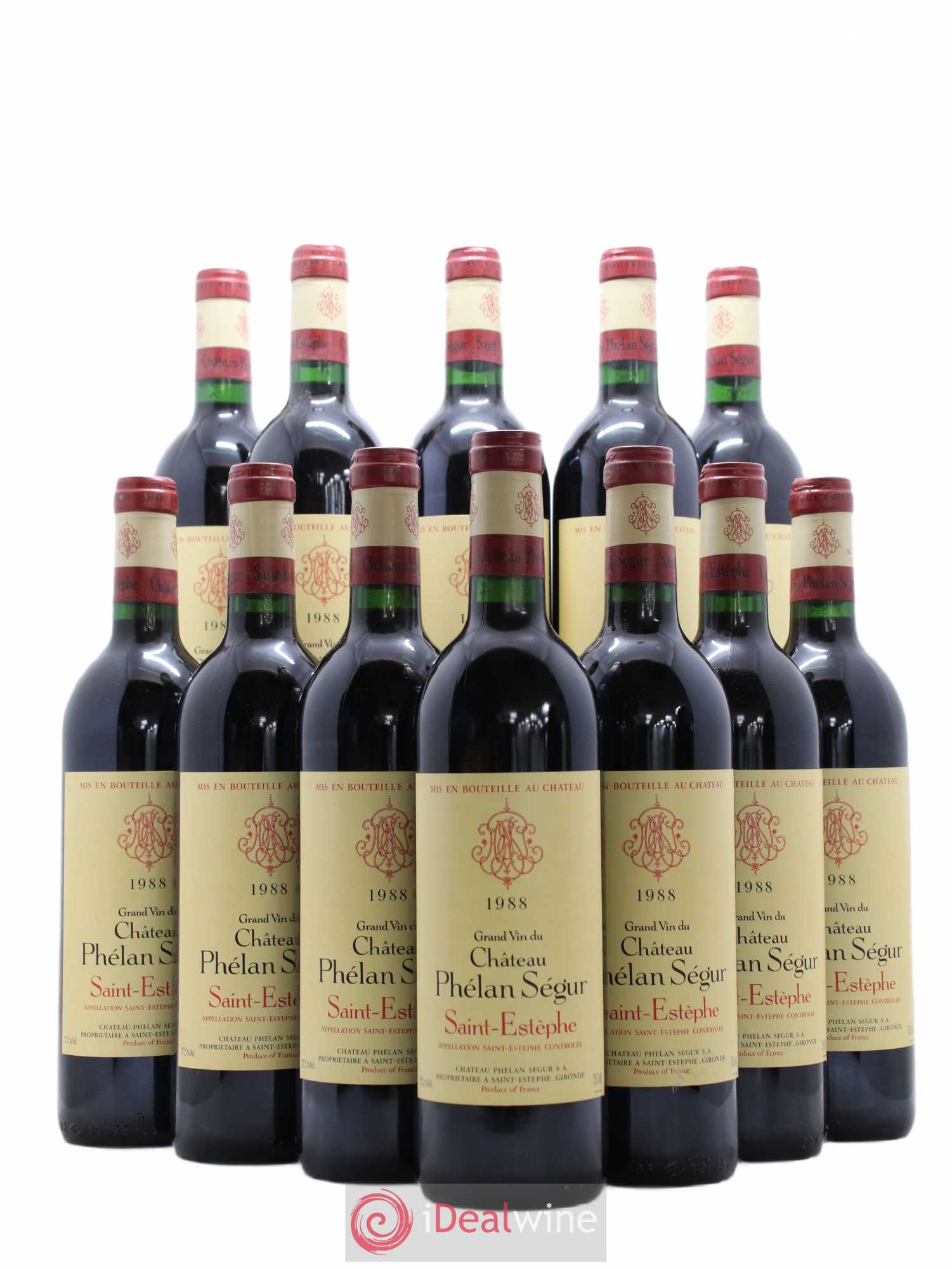 Château Phélan Ségur 1988 - Lot de 12 bouteilles - 0