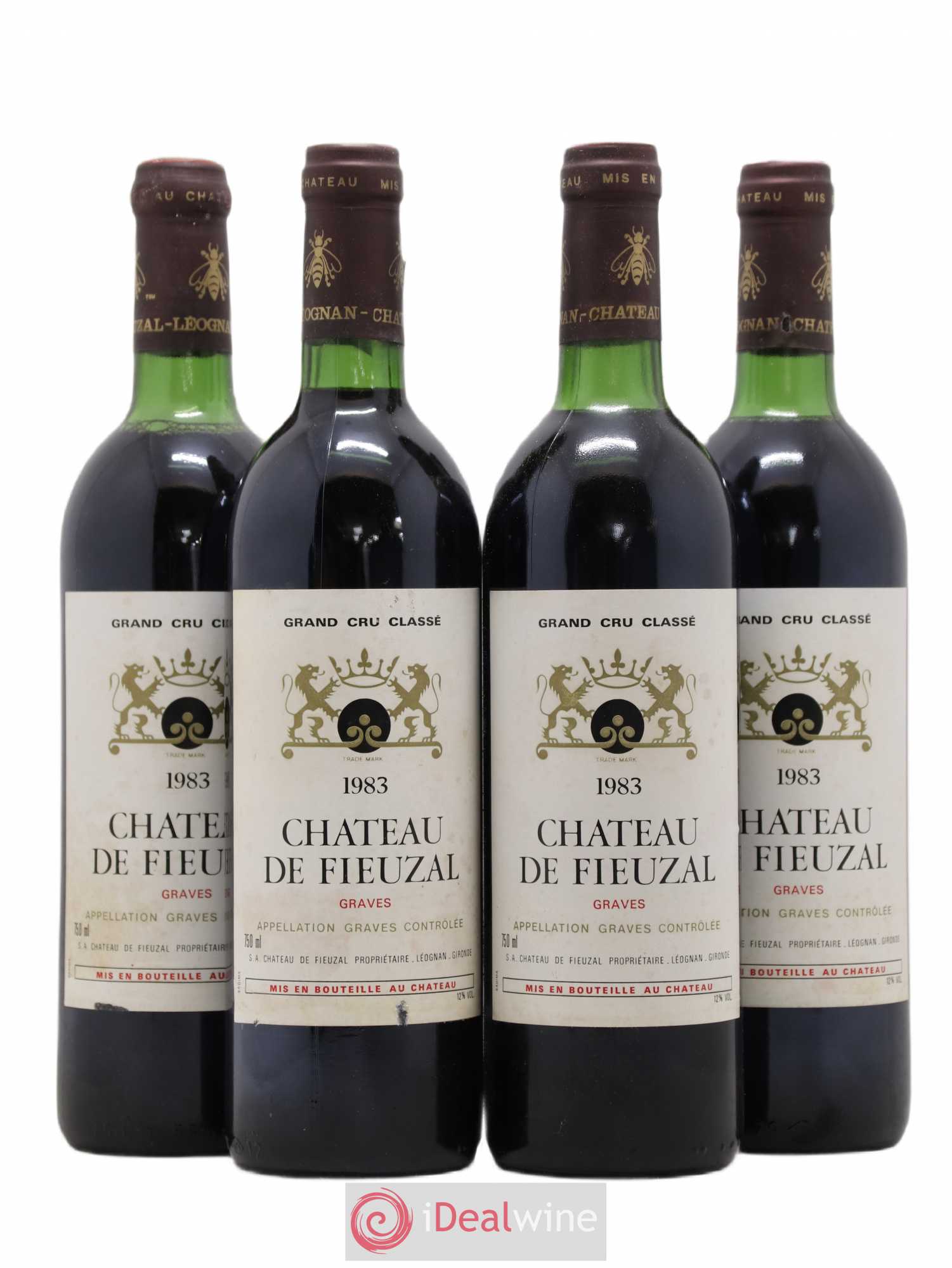 Château de Fieuzal Cru Classé de Graves 1983 - Lot de 4 bouteilles - 0