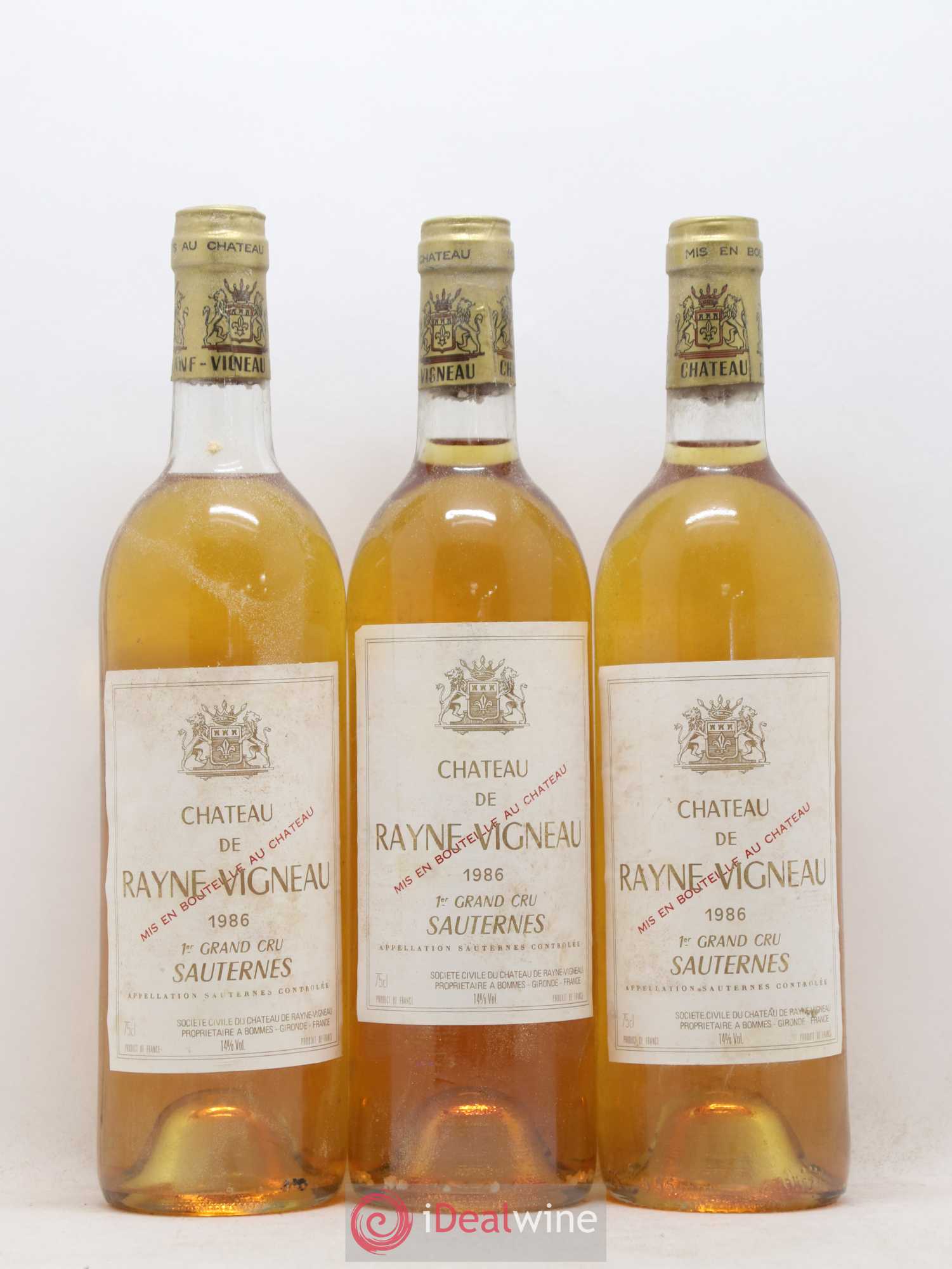 Château de Rayne Vigneau 1er Grand Cru Classé 1986 - Lotto di 12 bottiglie - 1