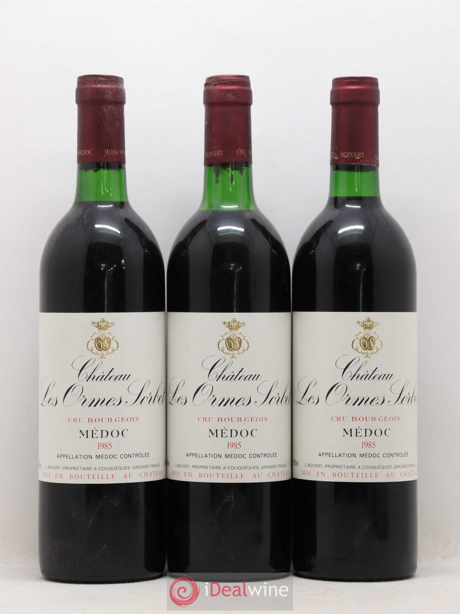 Château les Ormes Sorbet Cru Bourgeois 1985 - Lot de 12 bouteilles - 2