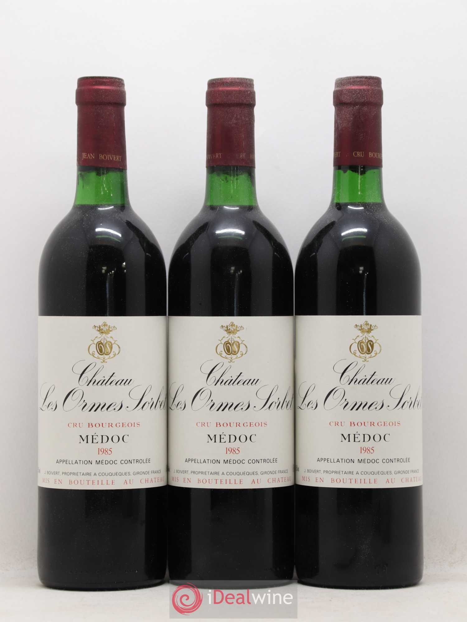 Château les Ormes Sorbet Cru Bourgeois 1985 - Lot de 12 bouteilles - 3