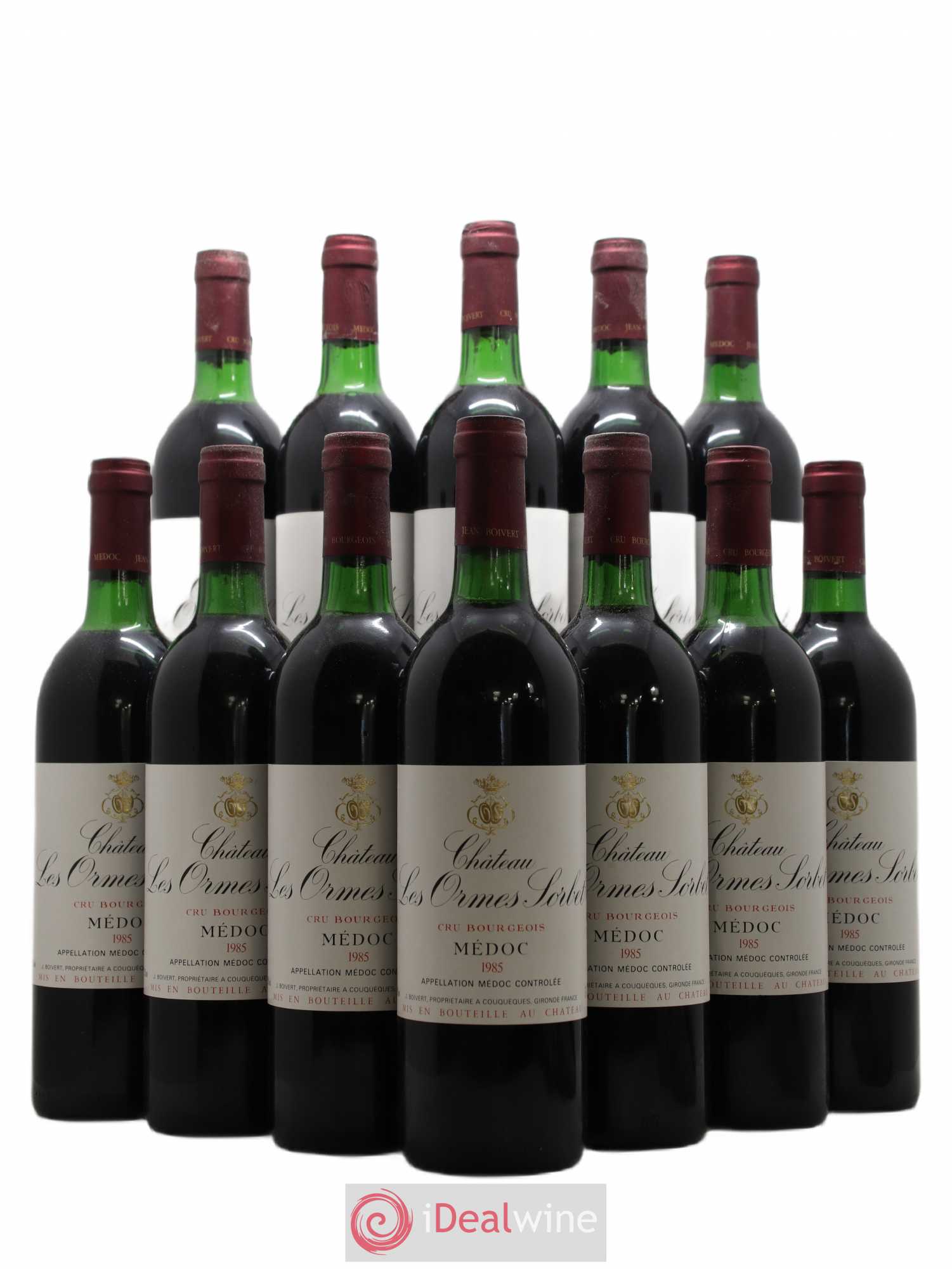 Château les Ormes Sorbet Cru Bourgeois 1985 - Lot de 12 bouteilles - 0