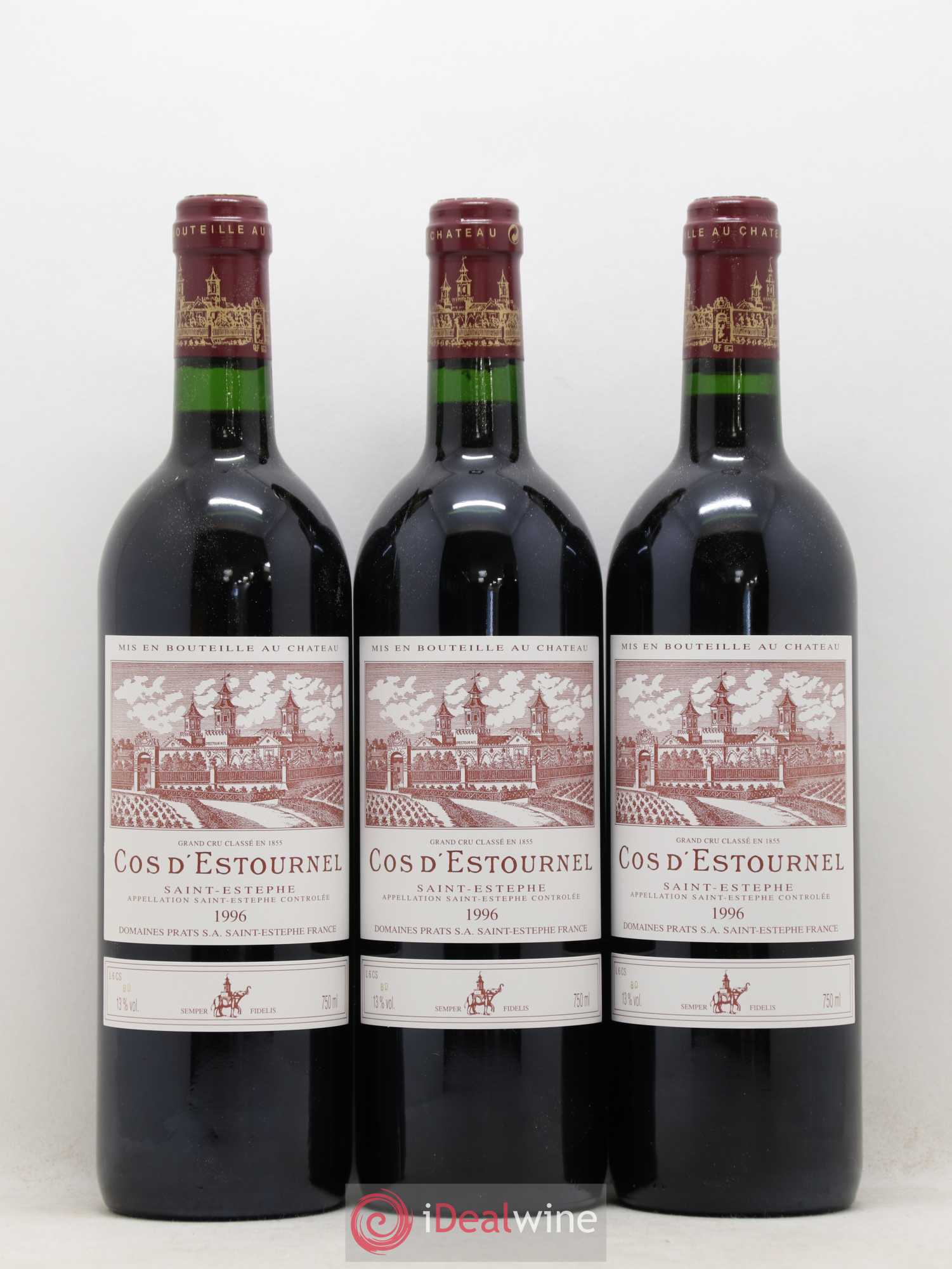 Cos d'Estournel 2ème Grand Cru Classé 1996 - Lot de 12 bouteilles - 1