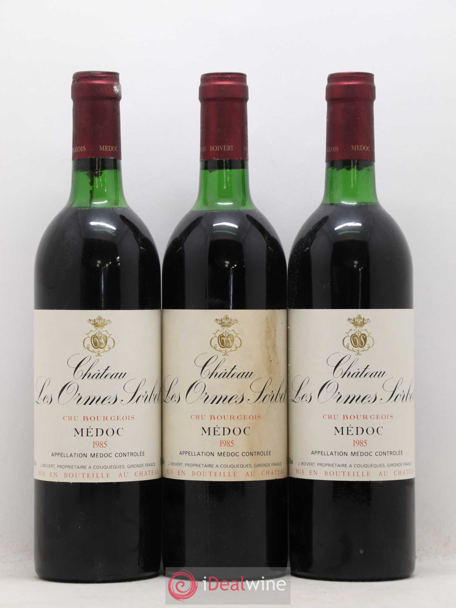 Château les Ormes Sorbet Cru Bourgeois 1985 - Lot de 12 bouteilles - 2