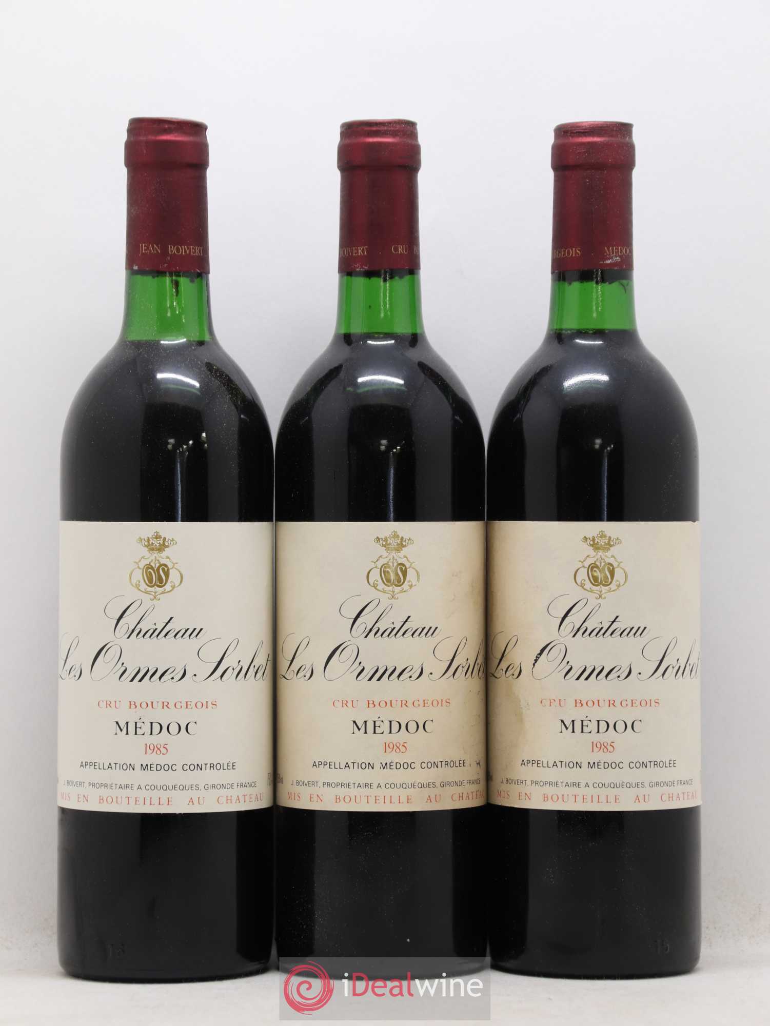 Château les Ormes Sorbet Cru Bourgeois 1985 - Lot de 12 bouteilles - 3