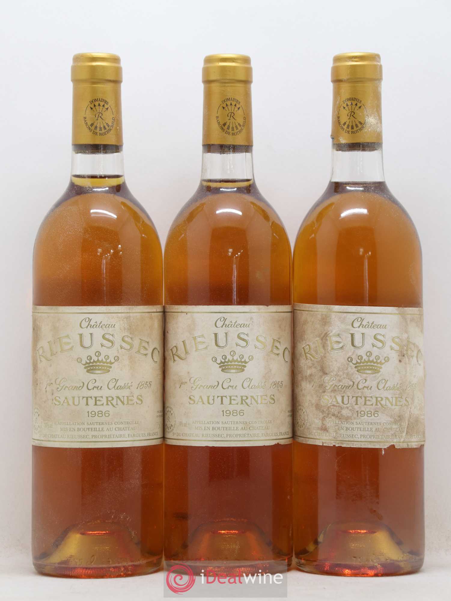 Château Rieussec 1er Grand Cru Classé 1986 - Lotto di 12 bottiglie - 1