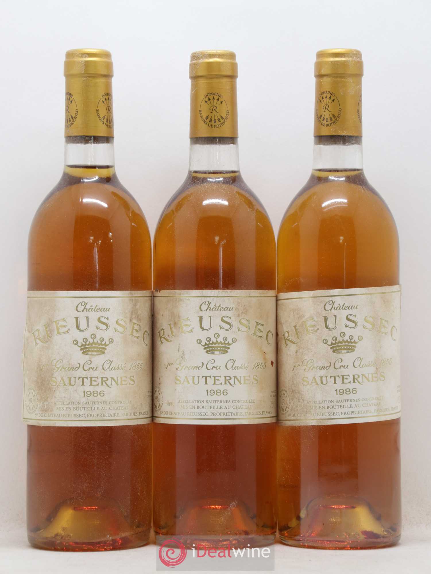 Château Rieussec 1er Grand Cru Classé 1986 - Lotto di 12 bottiglie - 3