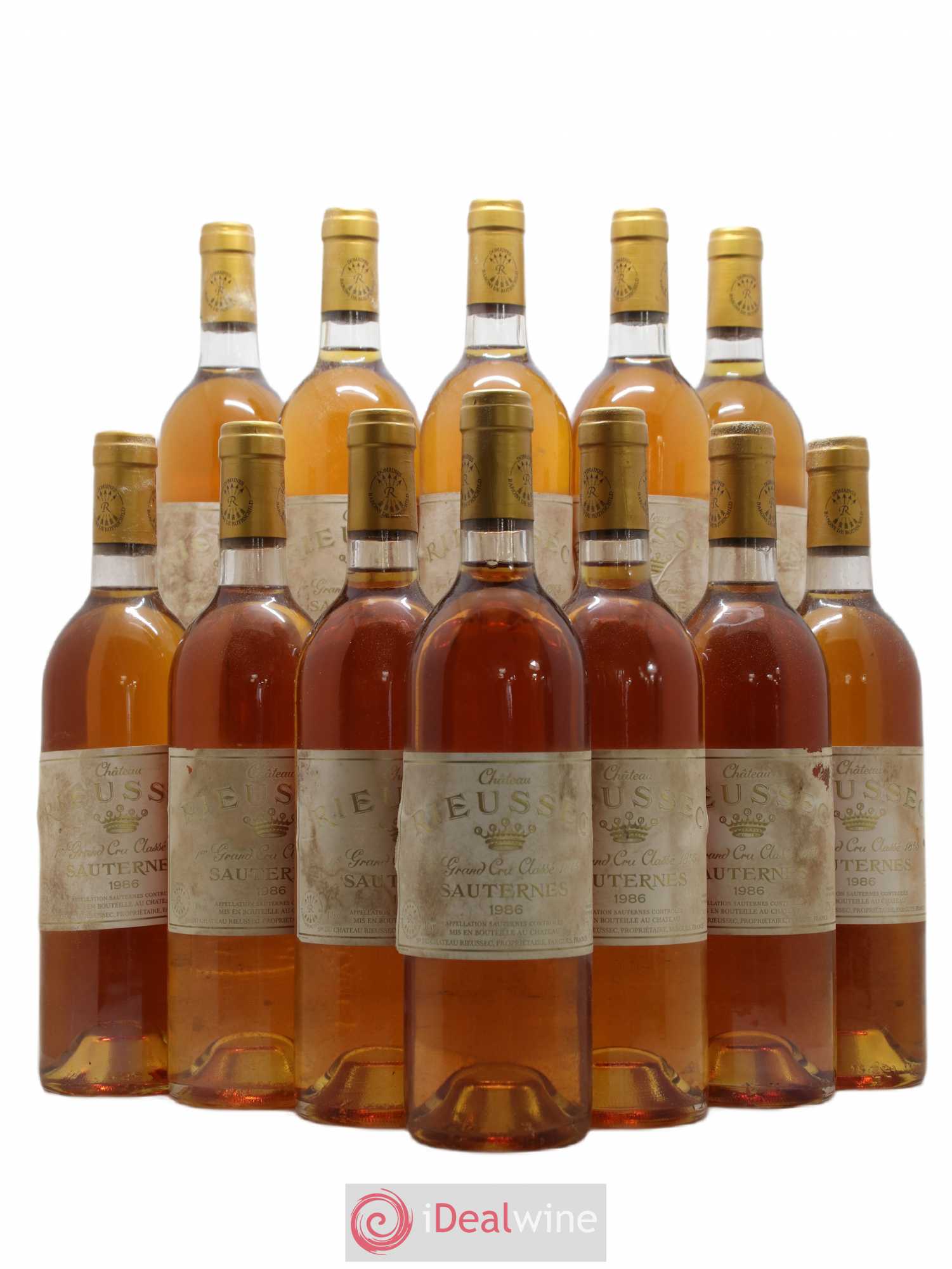Château Rieussec 1er Grand Cru Classé 1986 - Lotto di 12 bottiglie - 0