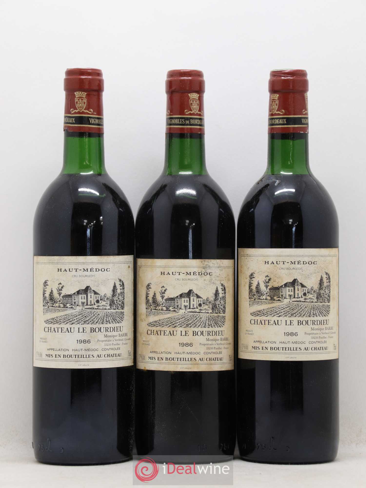 Château le Bourdieu Cru Bourgeois 1986 - Lot de 12 bouteilles - 3