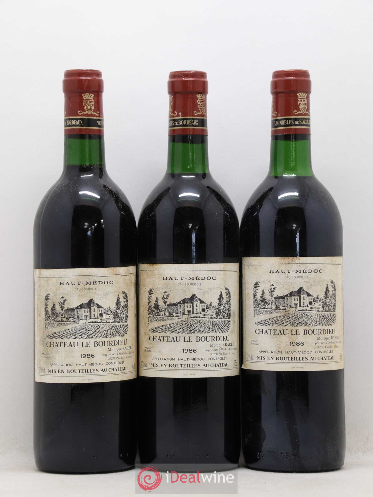 Château le Bourdieu Cru Bourgeois 1986 - Lot de 12 bouteilles - 4