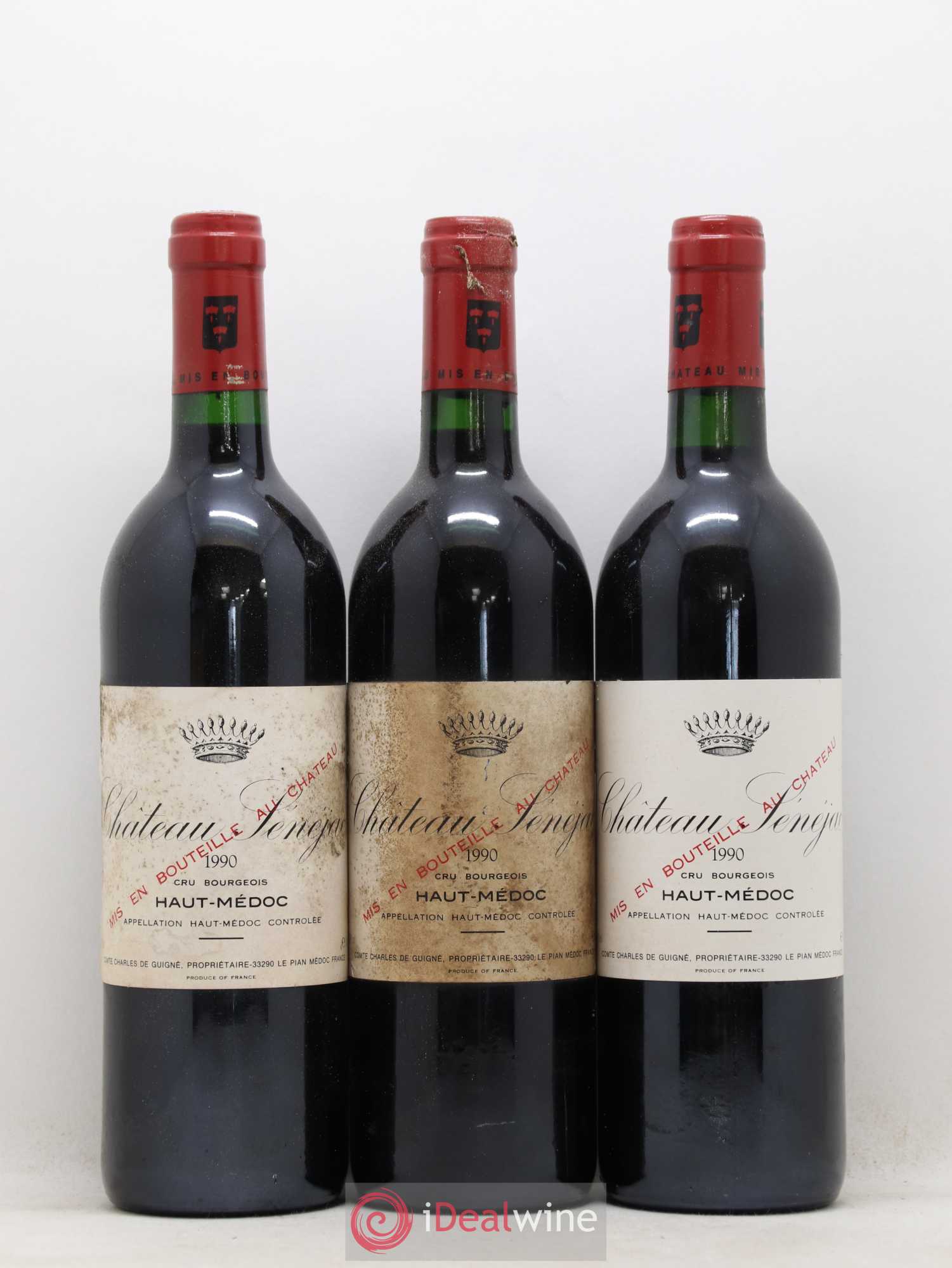Château Sénejac Cru Bourgeois 1990 - Lot de 12 bouteilles - 2