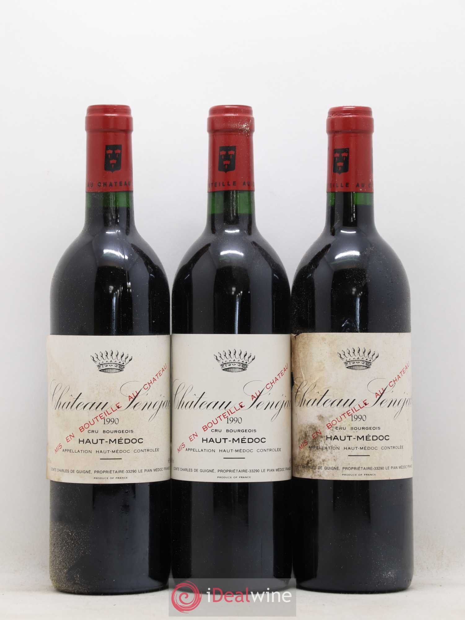 Château Sénejac Cru Bourgeois 1990 - Lot de 12 bouteilles - 3