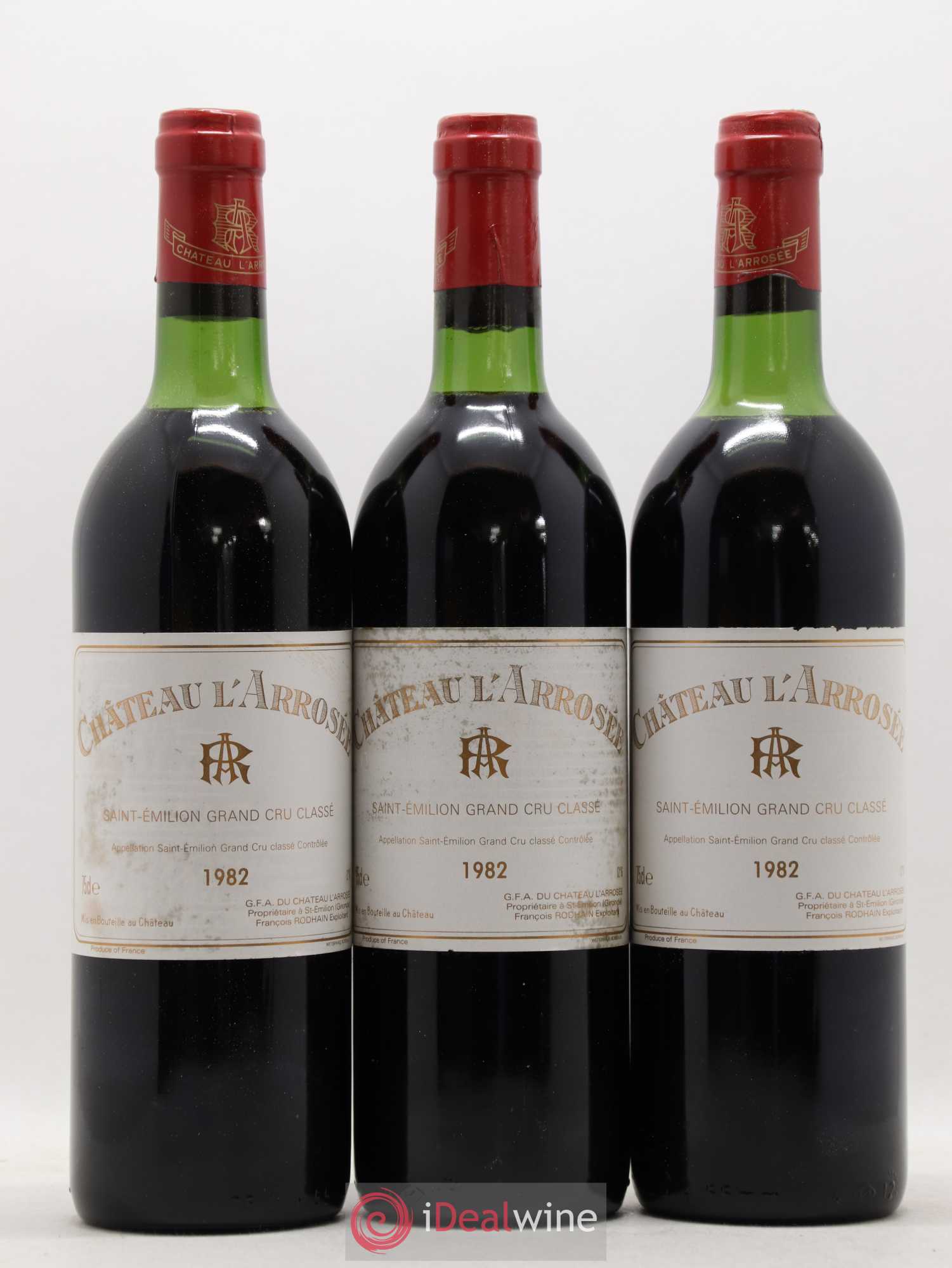 Château l' Arrosée Grand Cru Classé 1982 - Lot de 12 bouteilles - 4