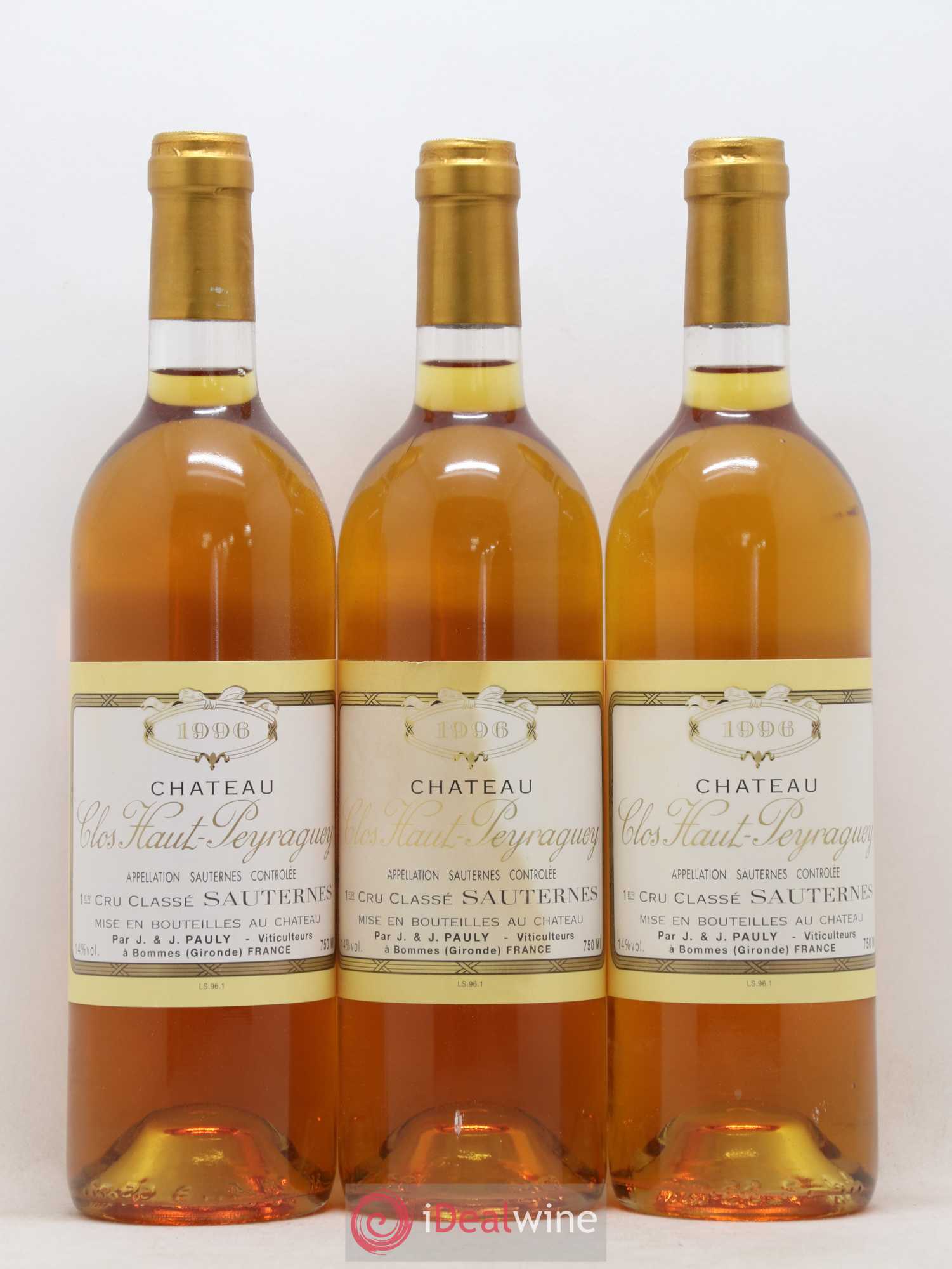 Clos Haut-Peyraguey 1er Grand Cru Classé 1996 - Lotto di 12 bottiglie - 2