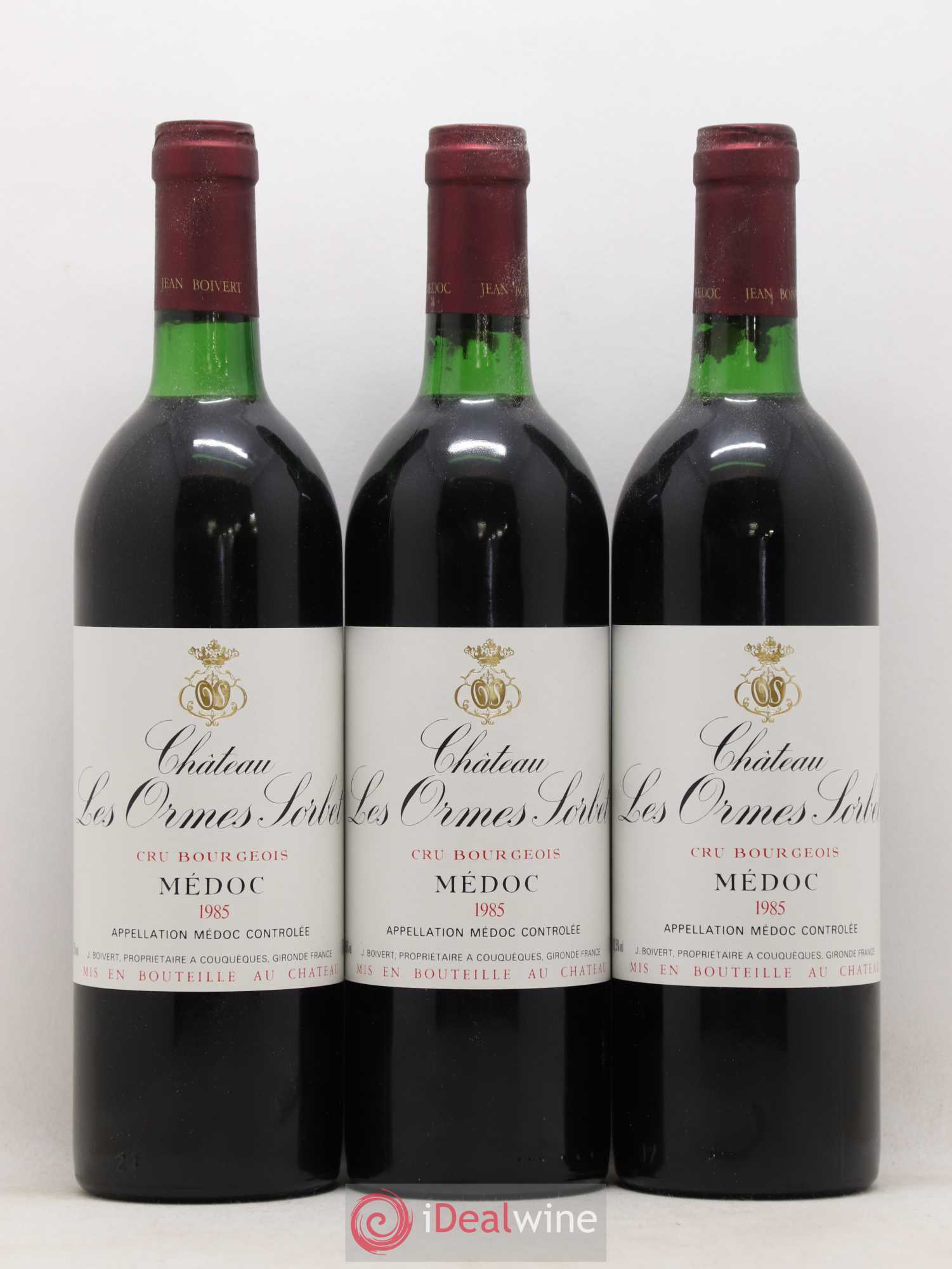 Château les Ormes Sorbet Cru Bourgeois 1985 - Lot de 12 bouteilles - 1