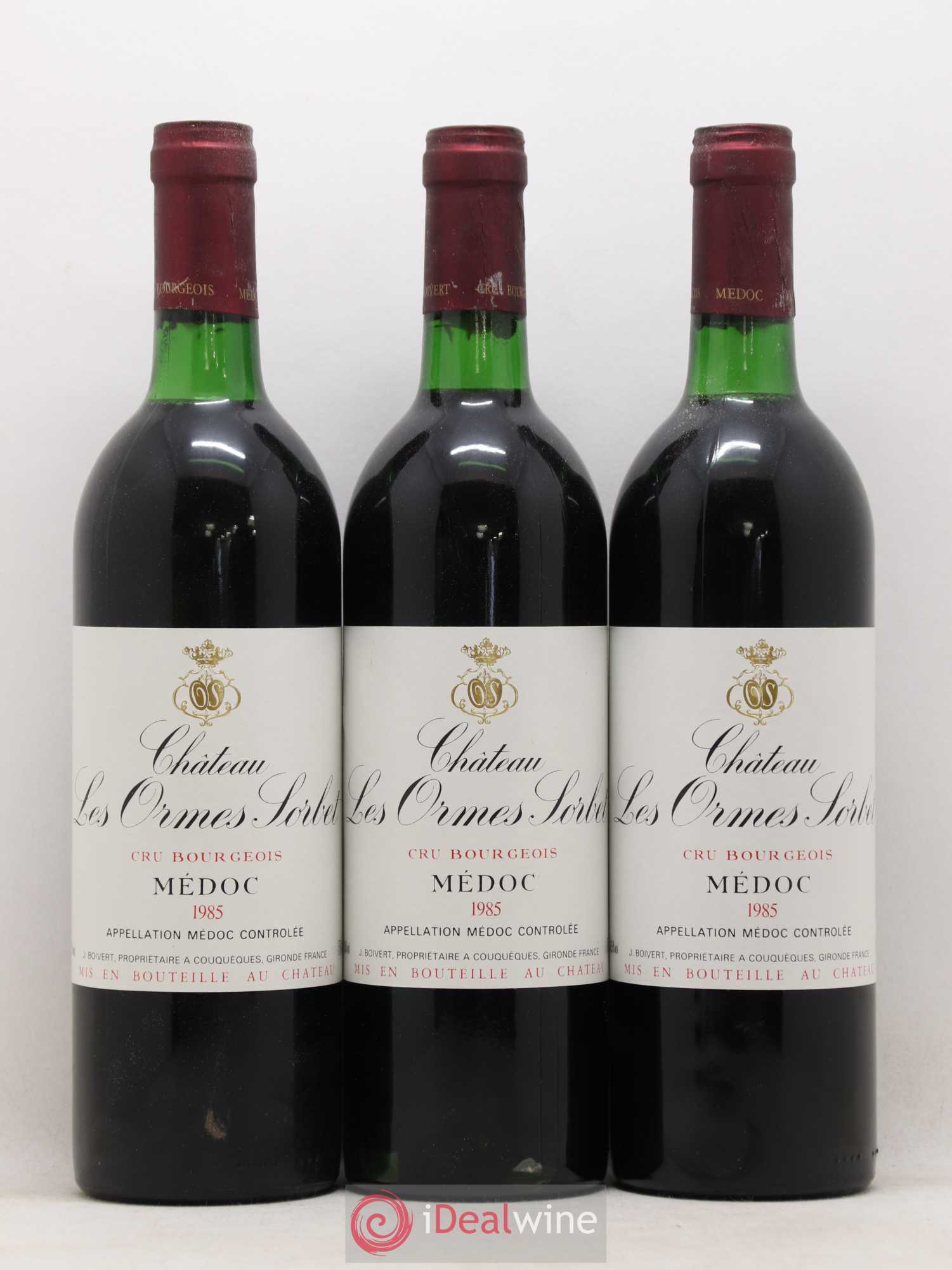 Château les Ormes Sorbet Cru Bourgeois 1985 - Lot de 12 bouteilles - 2