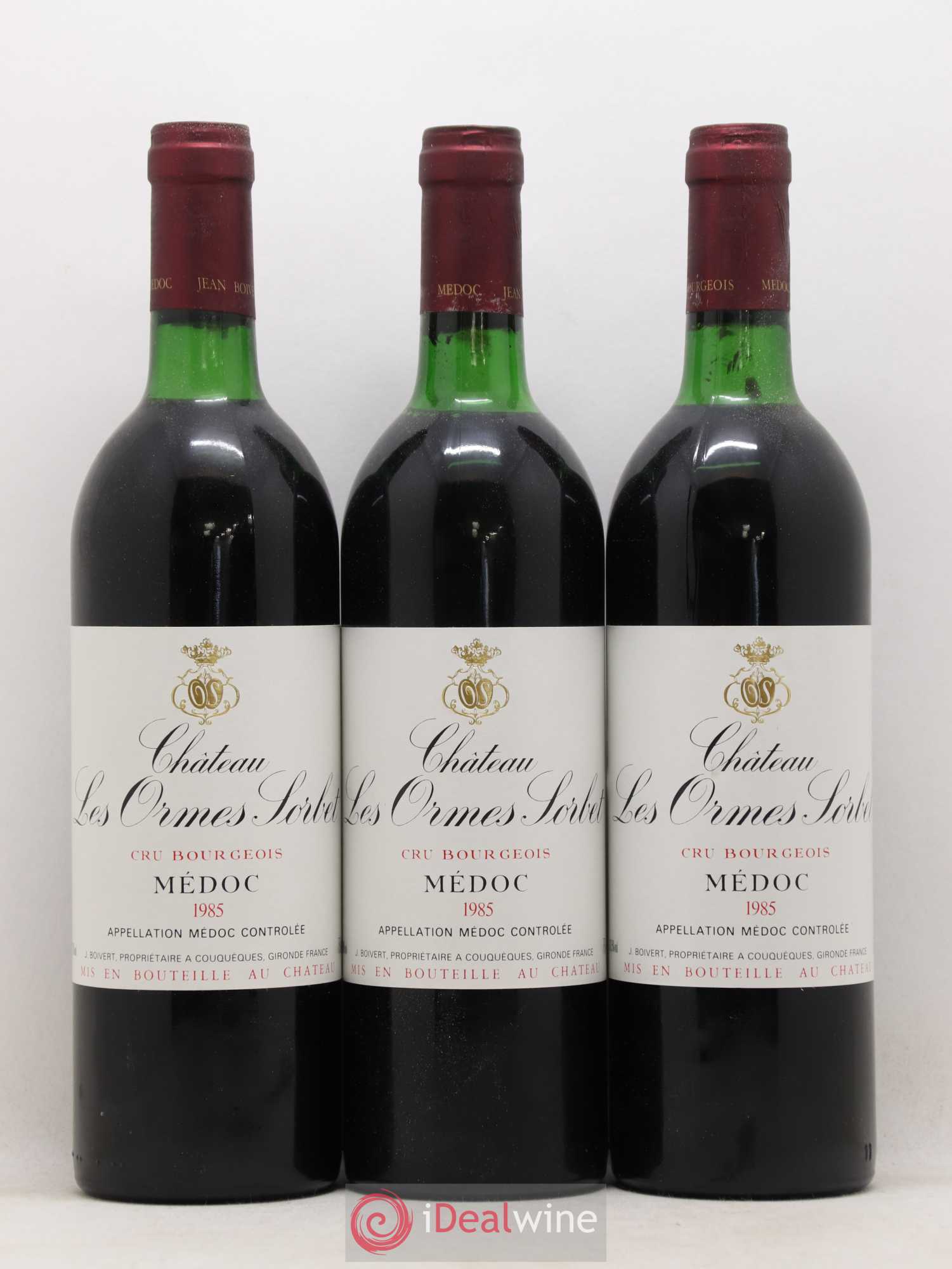 Château les Ormes Sorbet Cru Bourgeois 1985 - Lot de 12 bouteilles - 3