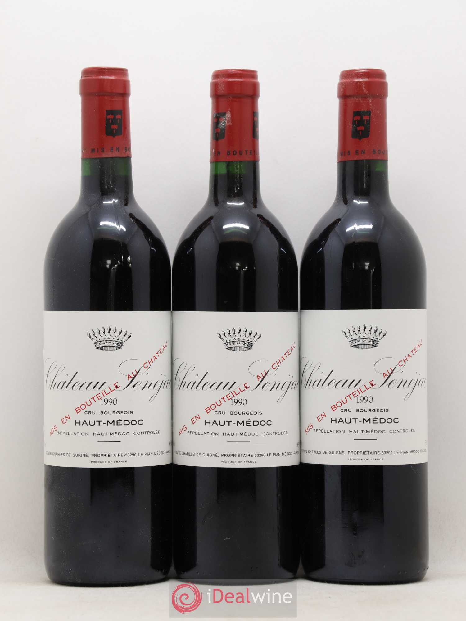 Château Sénejac Cru Bourgeois 1990 - Lot de 12 bouteilles - 4