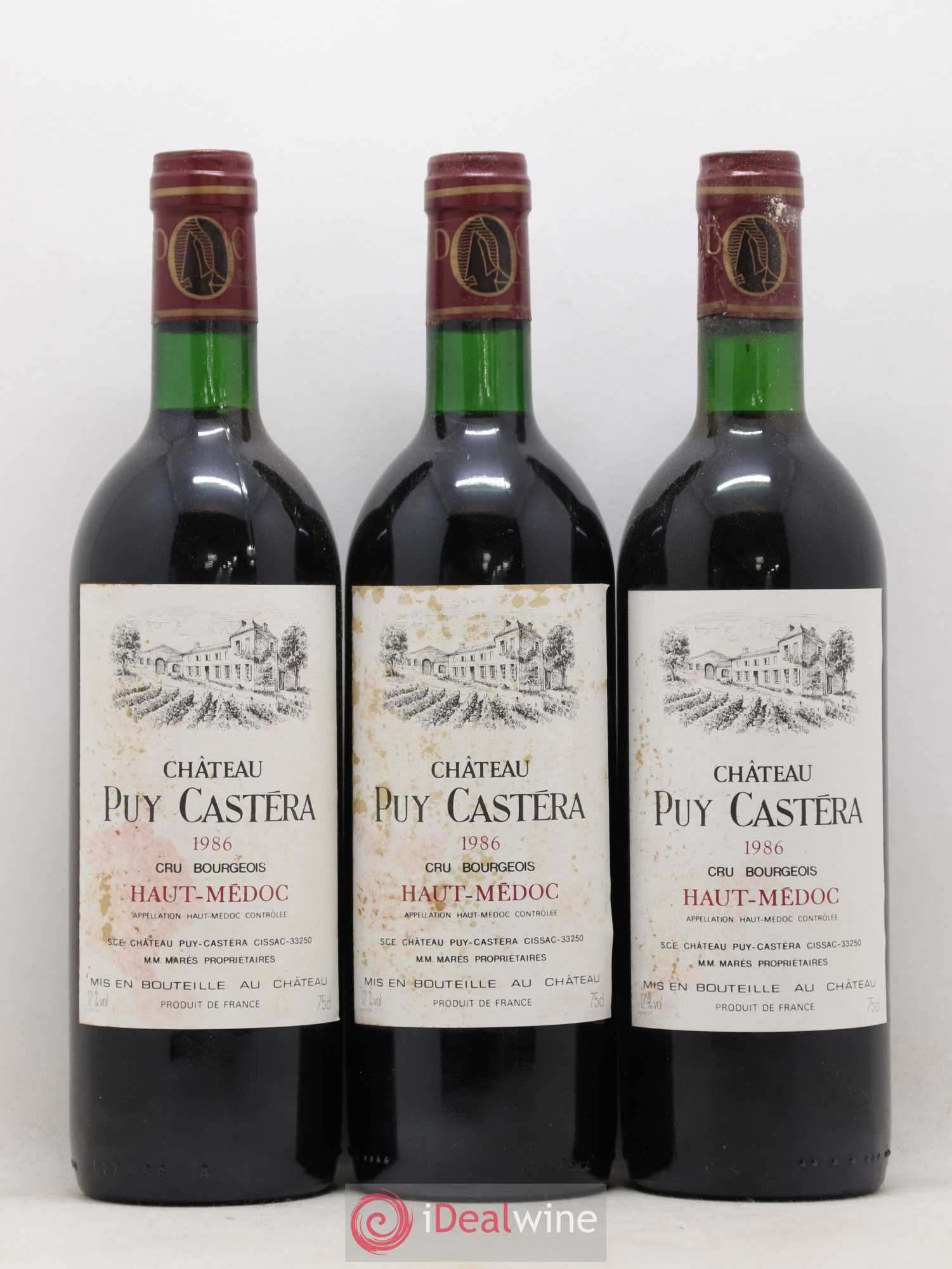 Château Puy Castera Cru Bourgeois 1986 - Lot de 12 bouteilles - 2